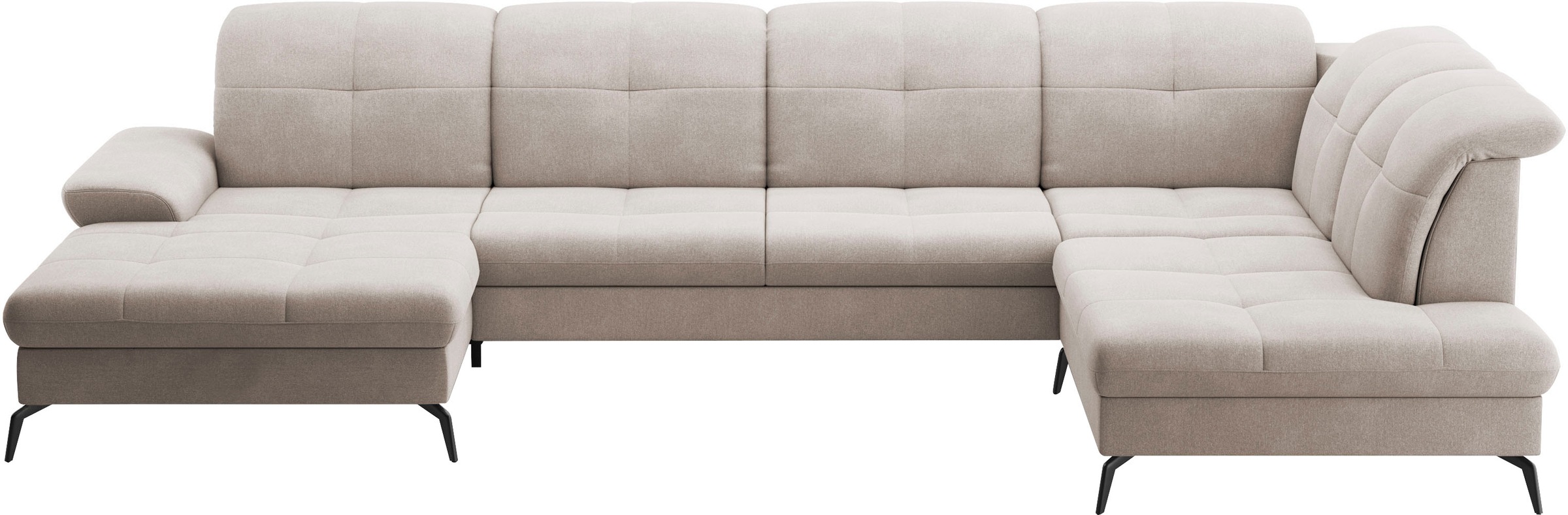 sit&more Wohnlandschaft "Amica, U-Form, inkl. Sitztiefenverstellung und Arm günstig online kaufen