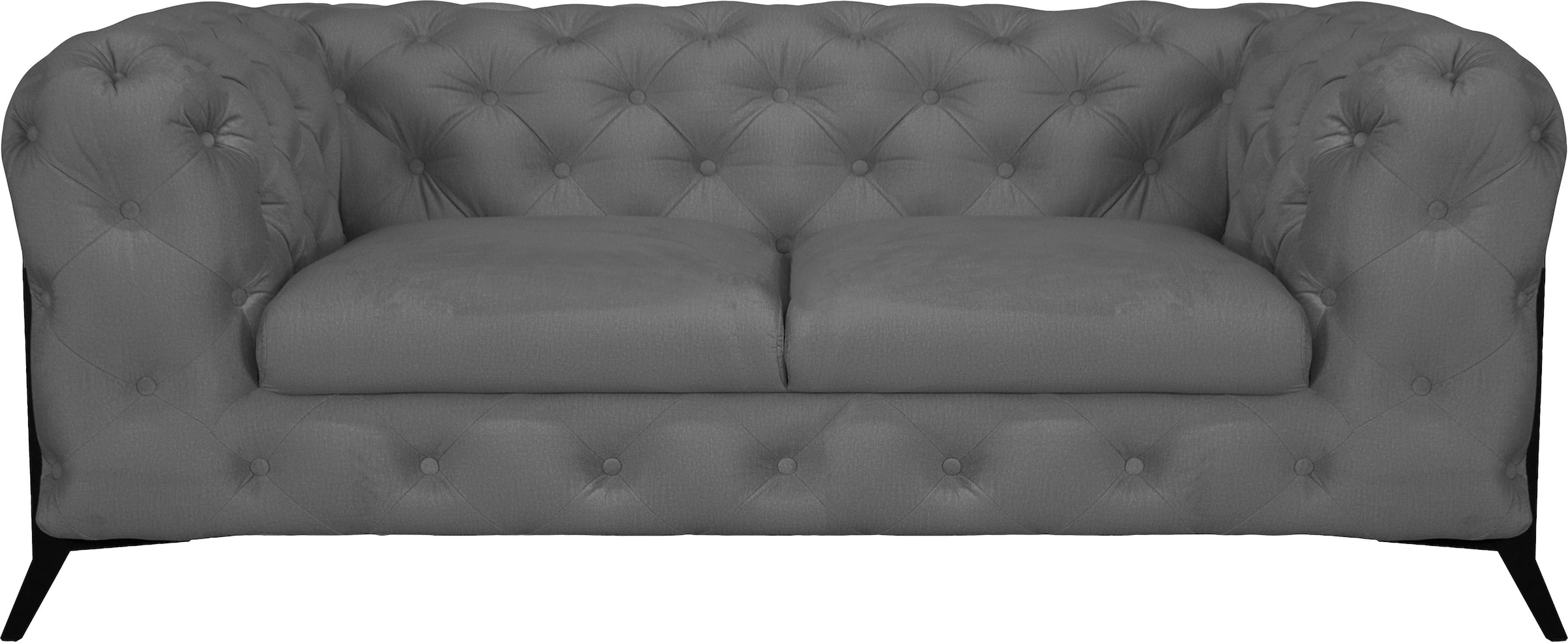 Leonique Chesterfield-Sofa "Amaury", aufwändige Knopfheftung, moderne Chesterfield Optik, Fußfarbe wählbar