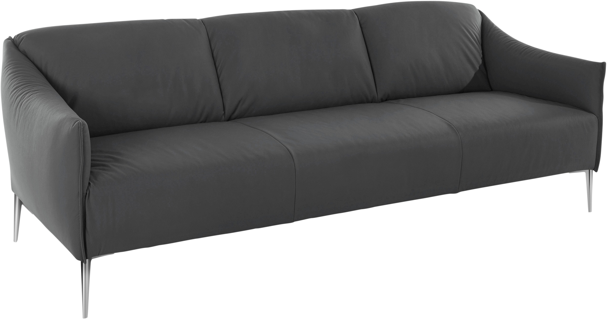 W.SCHILLIG 3-Sitzer »sally«, mit Metallfüßen in Chrom glänzend, Breite 224 cm