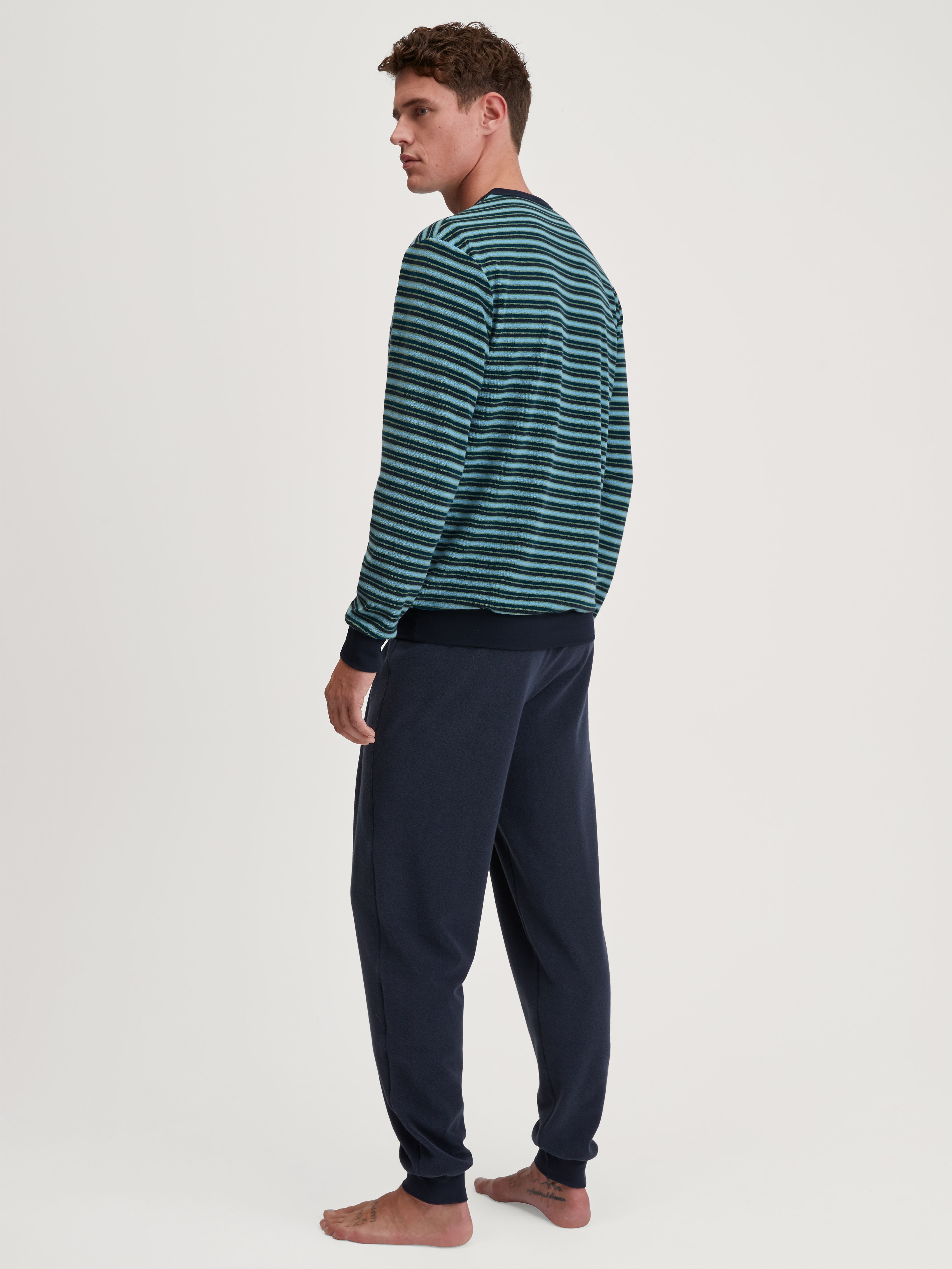 Thumbnail - CALIDA Schlafanzug "Relax Terry" 2 Stk. tlg., mit klassischem Rundhalsauschnitt