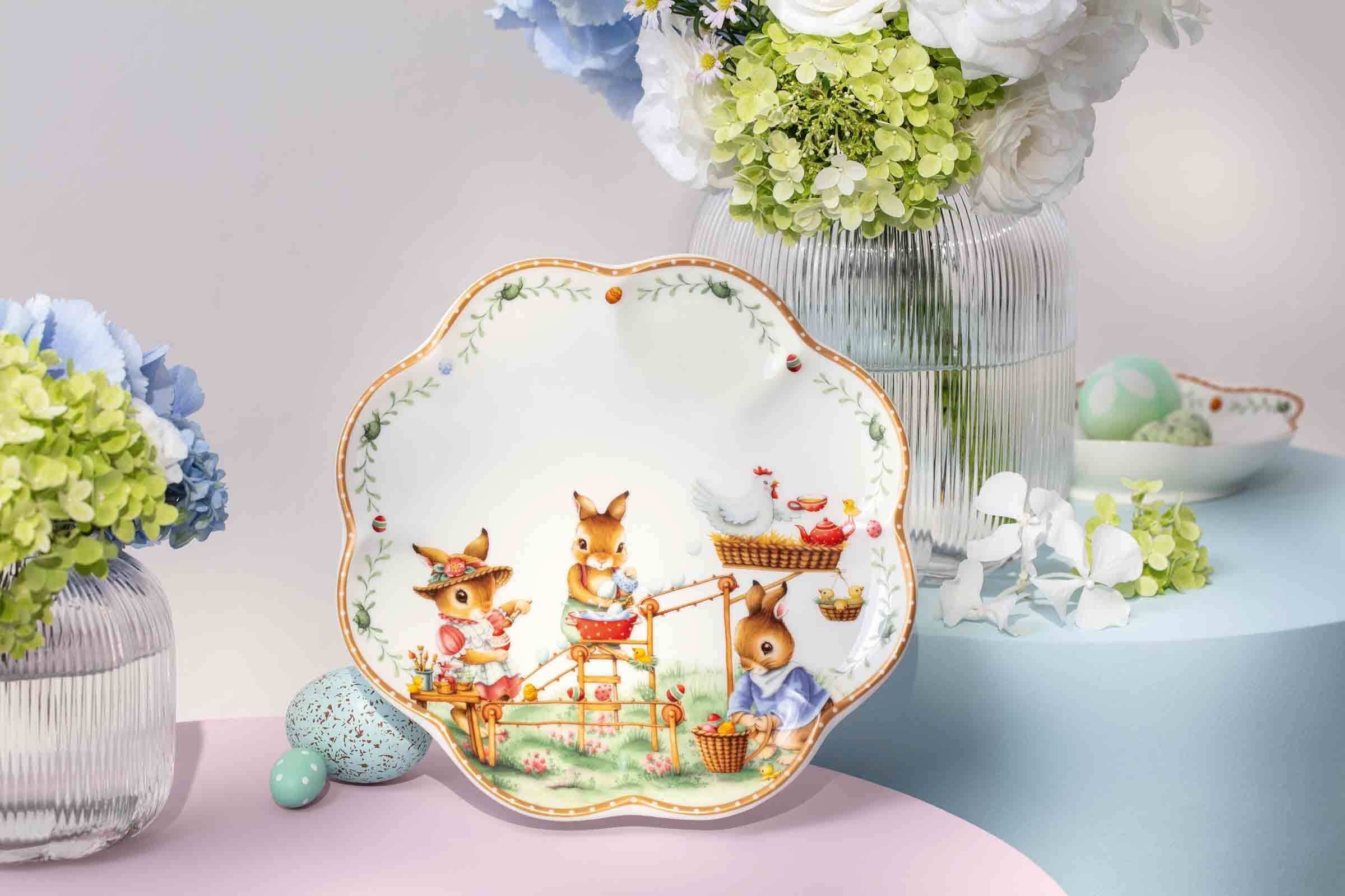 Villeroy & Boch Frühstücksteller »Teller Easter Edition 2026 ø 22,3 cm bunt« Handwäsche wird empfohlen