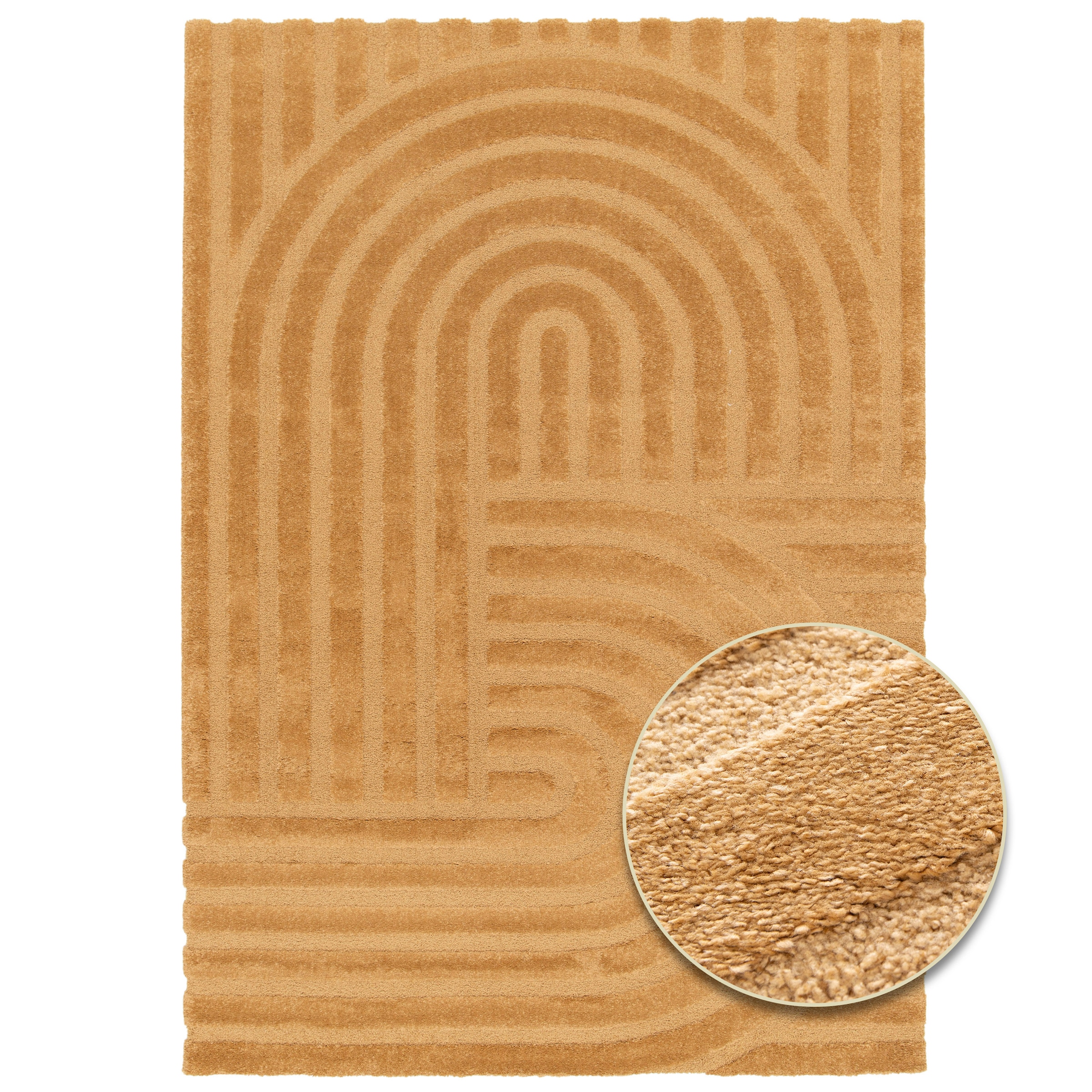 Primaflor-Ideen in Textil Teppich »COSMO Swing, Made in Belgium« rechteckig 14 mm Höhe modernes Design, Hoch-Tief Effekt, weicher Flor