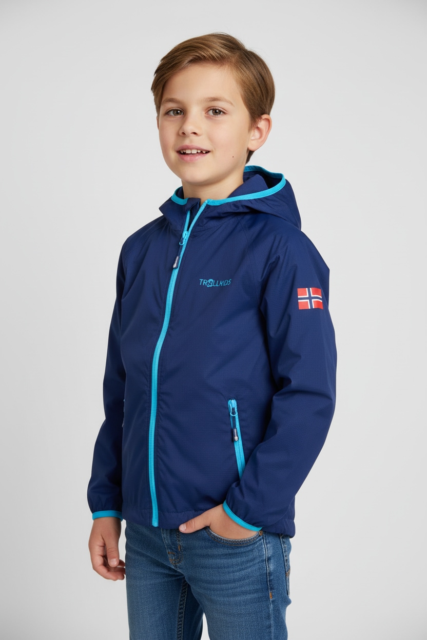 TROLLKIDS Windbreaker "KIDS FJELL RUNNING JACKET" für Kinder, aus Polyamid, in vielen Kindergrößen von 98 bis 176