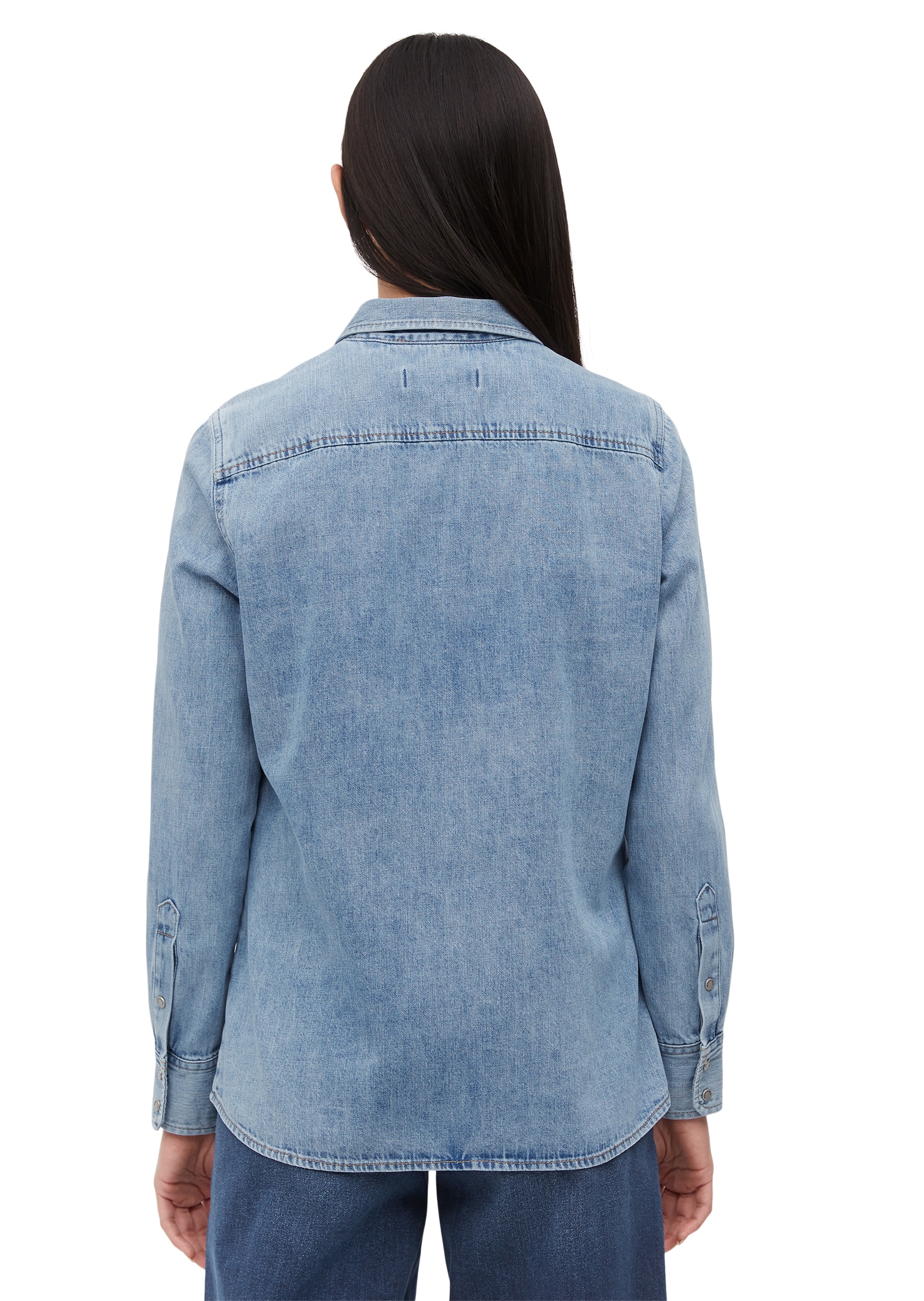 Marc O'Polo Jeansbluse »aus reiner Baumwolle«