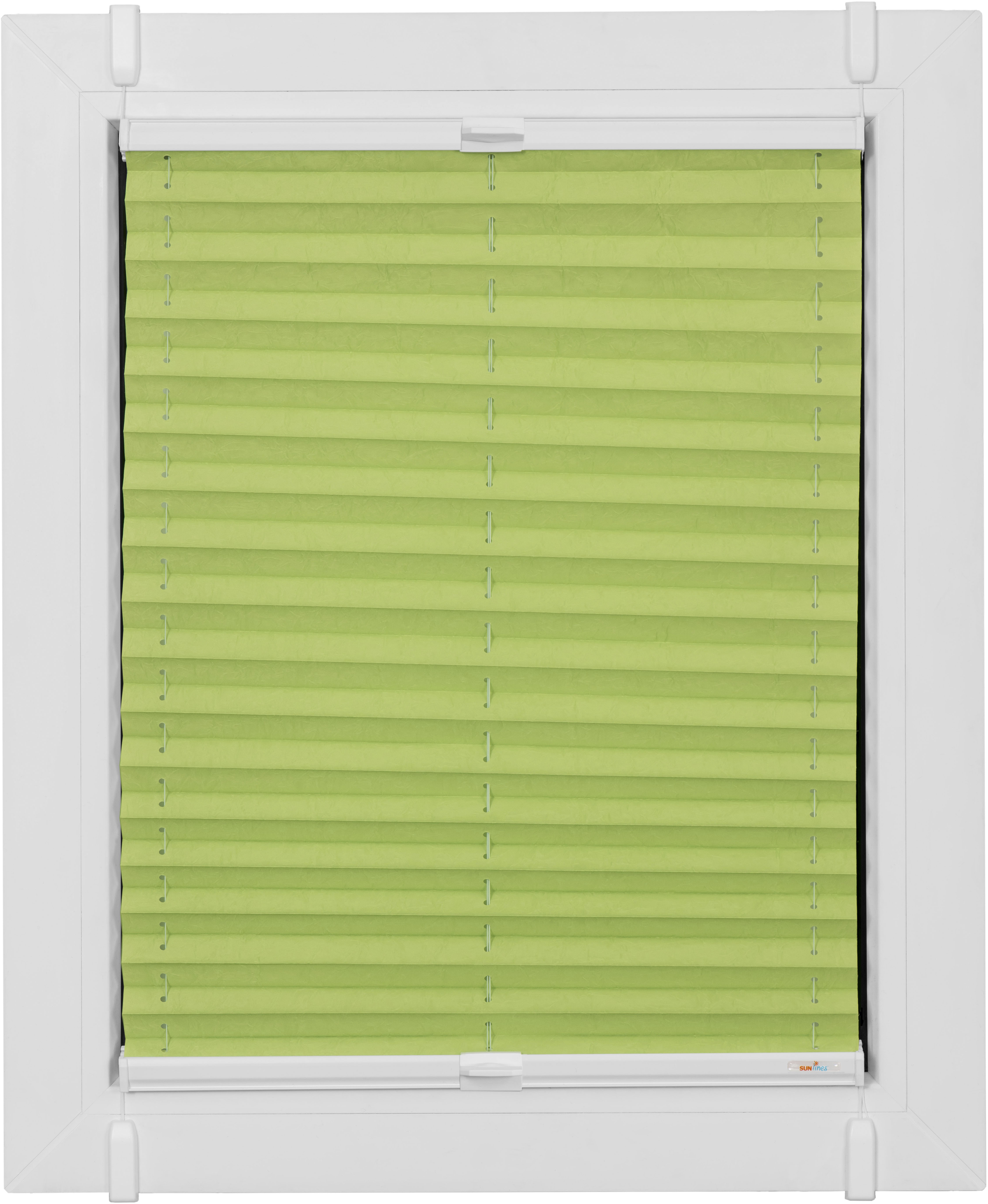 sunlines Plissee "One Size Style Crush" blickdicht ohne Bohren verspannt