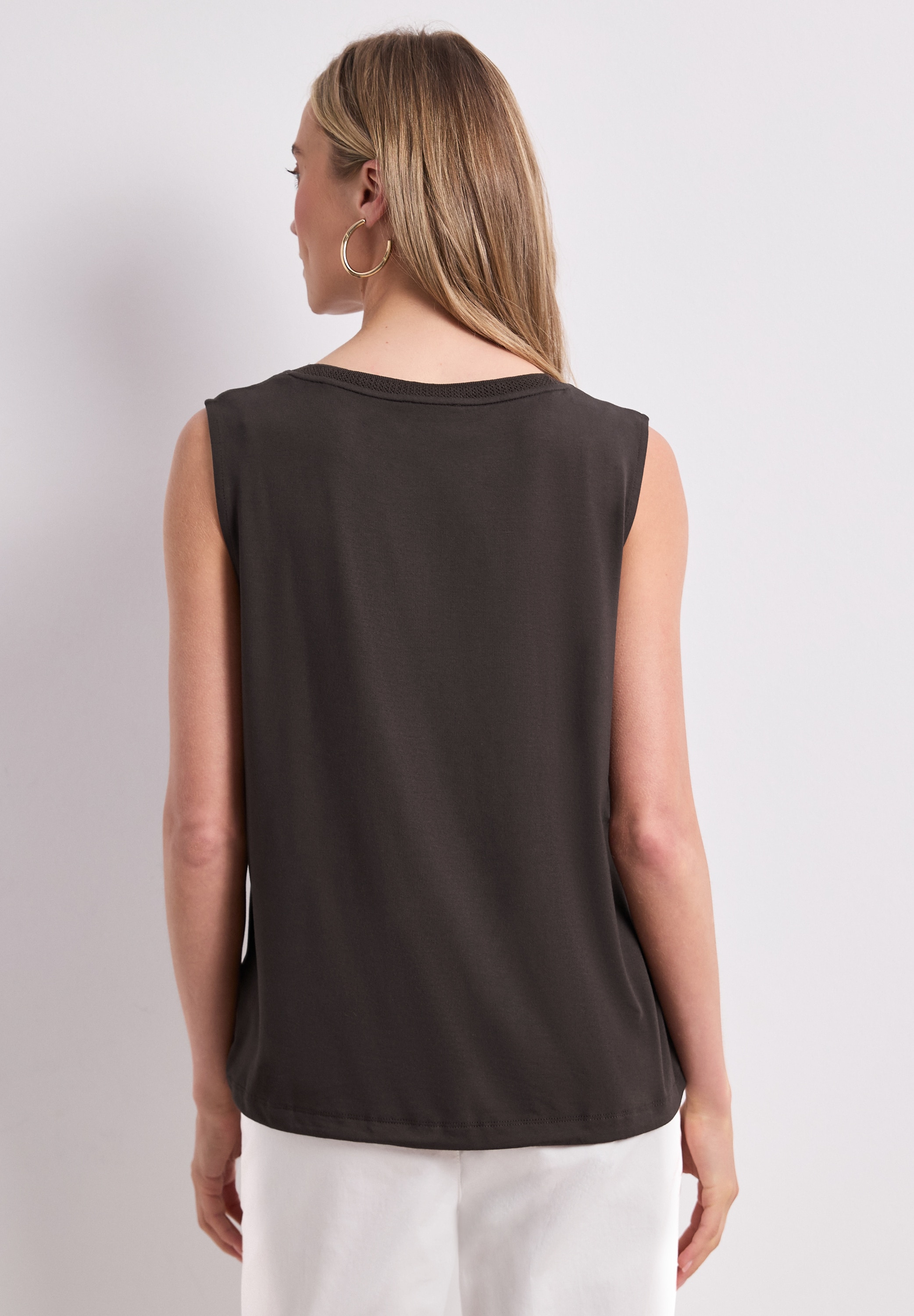 STREET ONE Shirttop aus stretchigem Viskosematerial