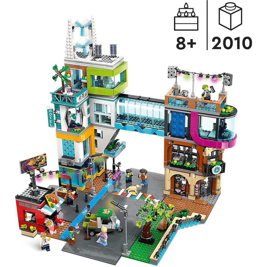 LEGO® Konstruktionsspielsteine »Stadtzentrum (60380), LEGO® City«, (2010 St.), Made in Europe