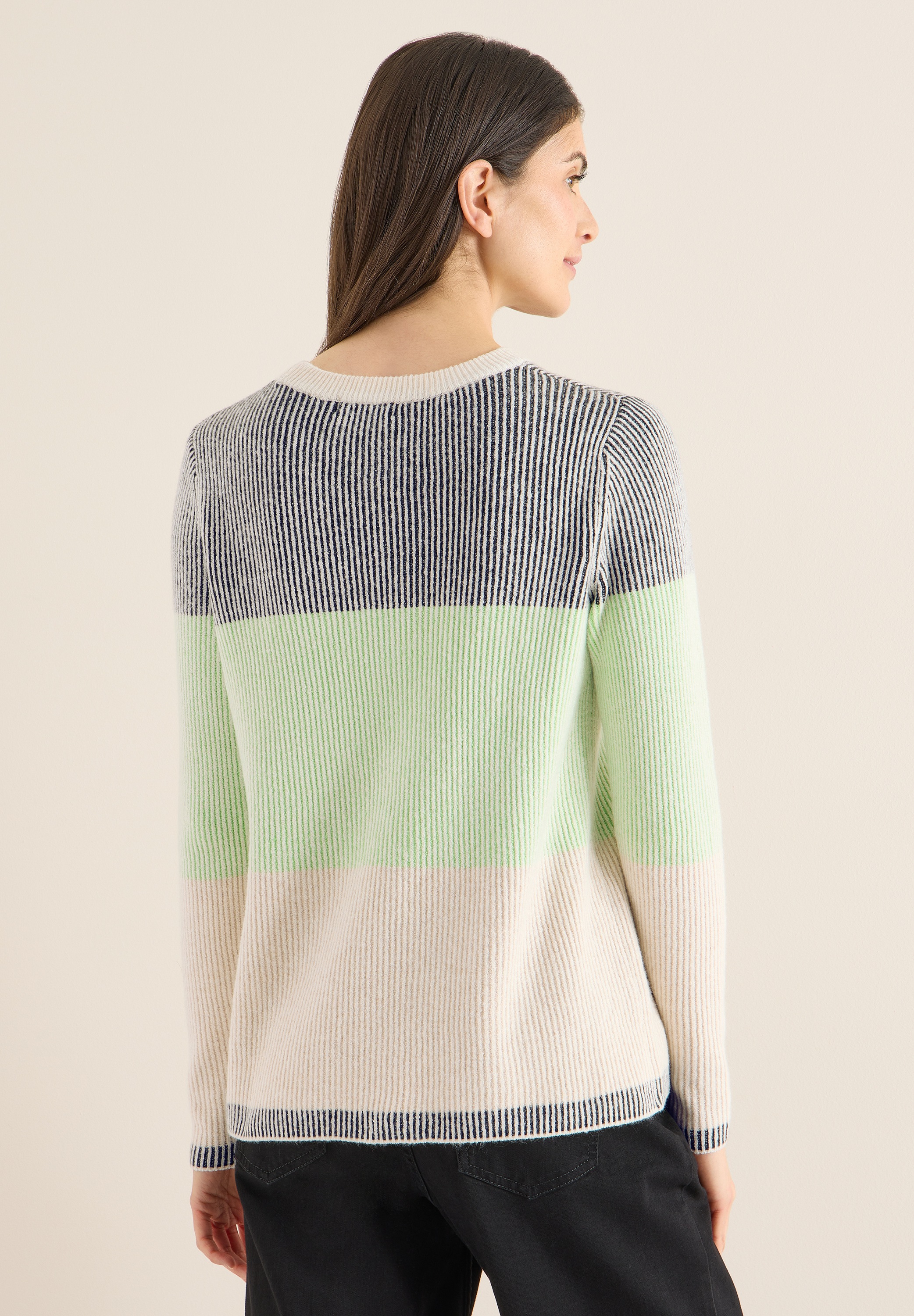 Cecil Strickpullover im Color Block Design