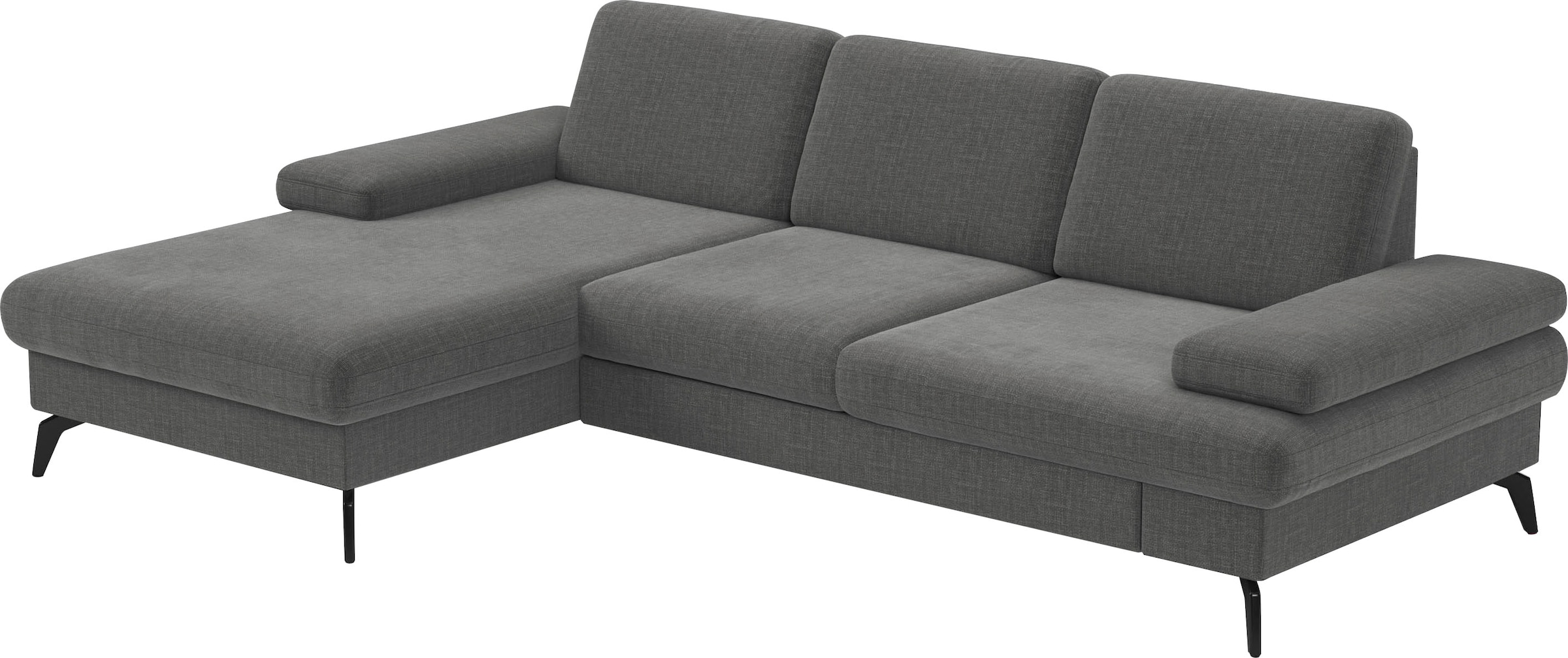sit&more Ecksofa »Morris L-Form, inkl. Sitztiefenverstellung«, wahlweise mit Armteilverstellung, Bettfunktion & Bettkasten
