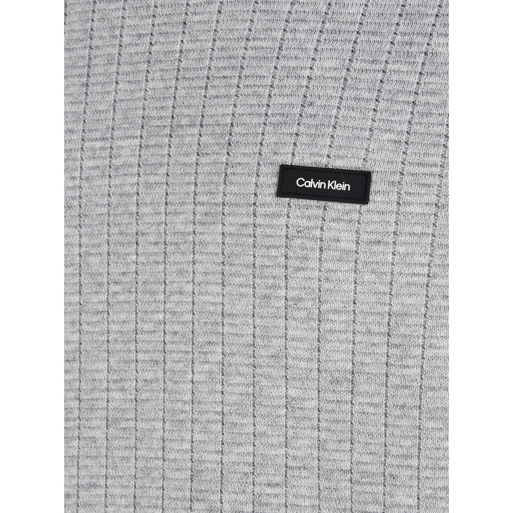 Calvin Klein Strickpullover »STRUCTURE SWEATER«, mit Markenlabel