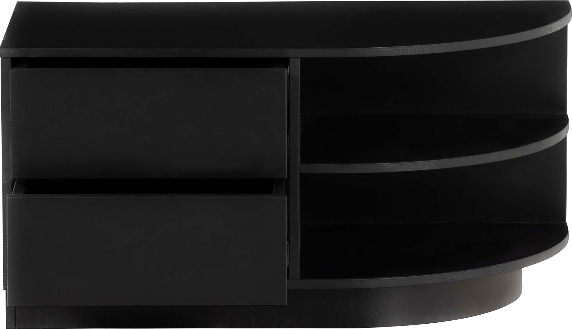 WOOOD Lowboard »Finca, Kommode mit abgerundeten Abschlussregal«, mit modernem Push-to-Open-System, Breite 78 cm