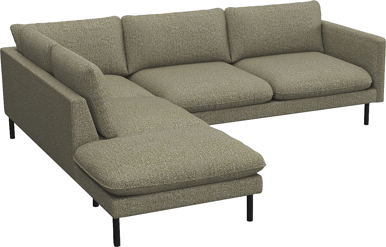 Thumbnail - FLEXLUX Ecksofa "Bolzano Designsofa, bequem durch Kaltschaum im Sitz, L-Form" lose Sitz -& Rückenkissen, hohe Füße
