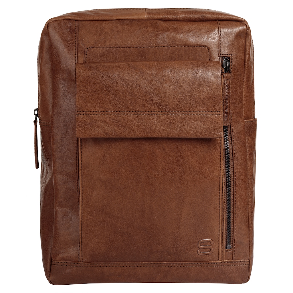 Spikes & Sparrow Laptoprucksack echt Leder ZN7210 Spikes & Sparrow Laptoprucksack echt Leder ZN7210