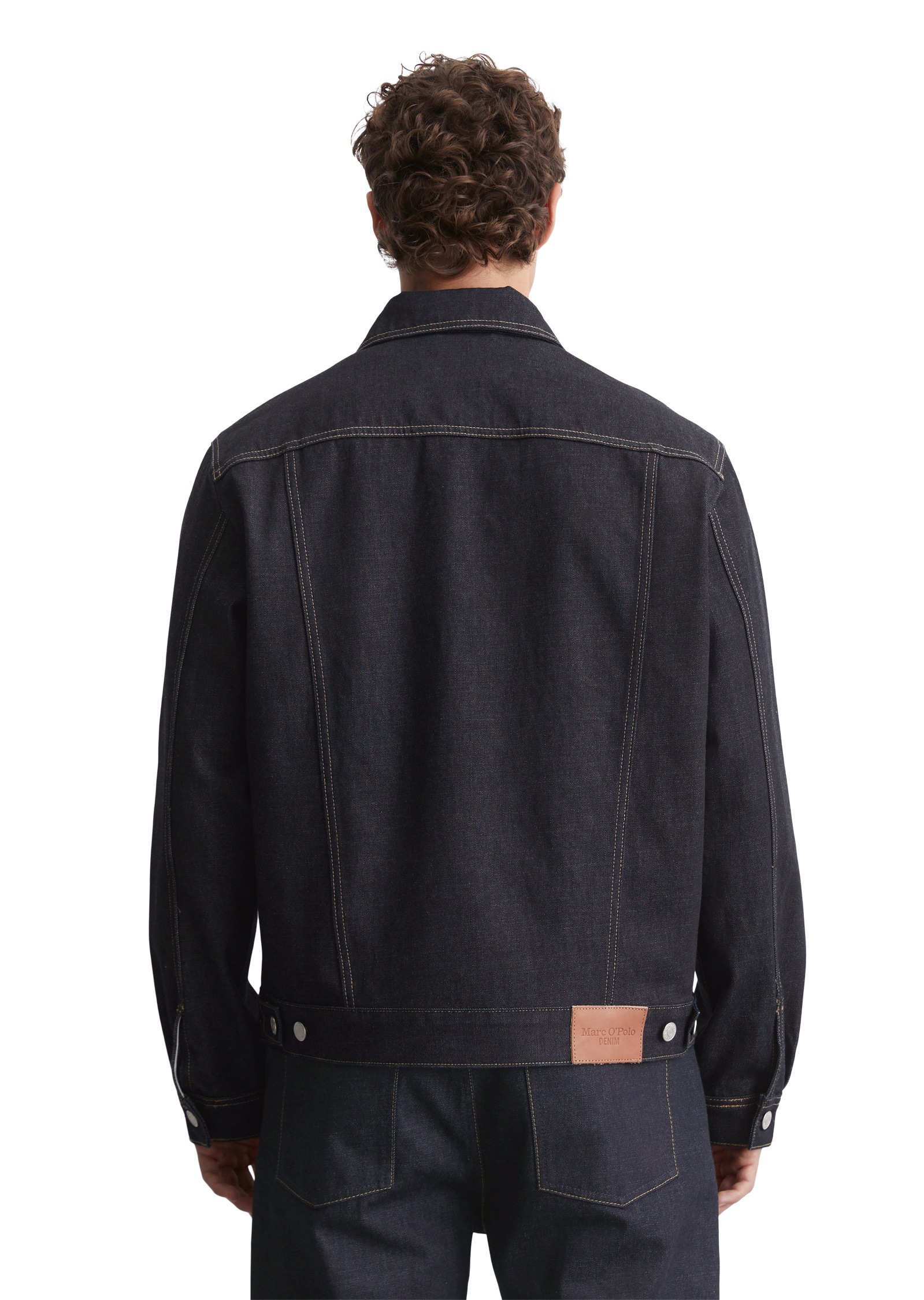 Marc O'Polo DENIM Jeansjacke »aus festem Bio-Baumwoll-Denim«, ohne Kapuze