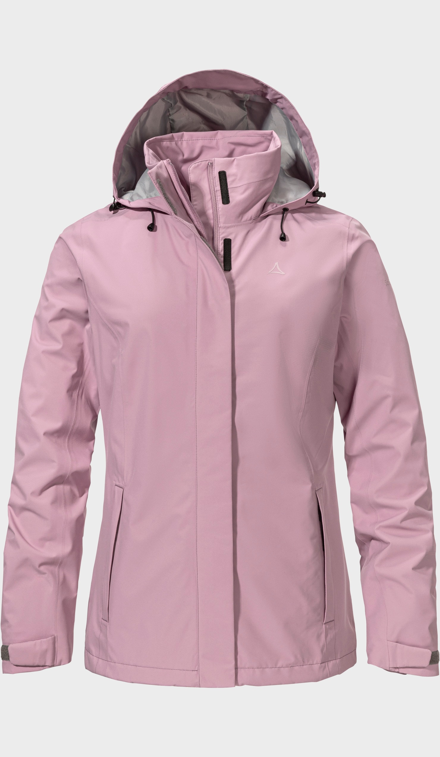 Outdoorjacke SCHÖFFEL "Jacket Gmund L", Damen, Gr. 42, 3105, rosa, Oberstoff: Aussenseite: 100% Polyester; (Membran: Polyurethan); Futter Rumpf oben: 100% Polyester, regular fit, hoch geschlossener Ausschnitt, Jacken Outdoorjacke
