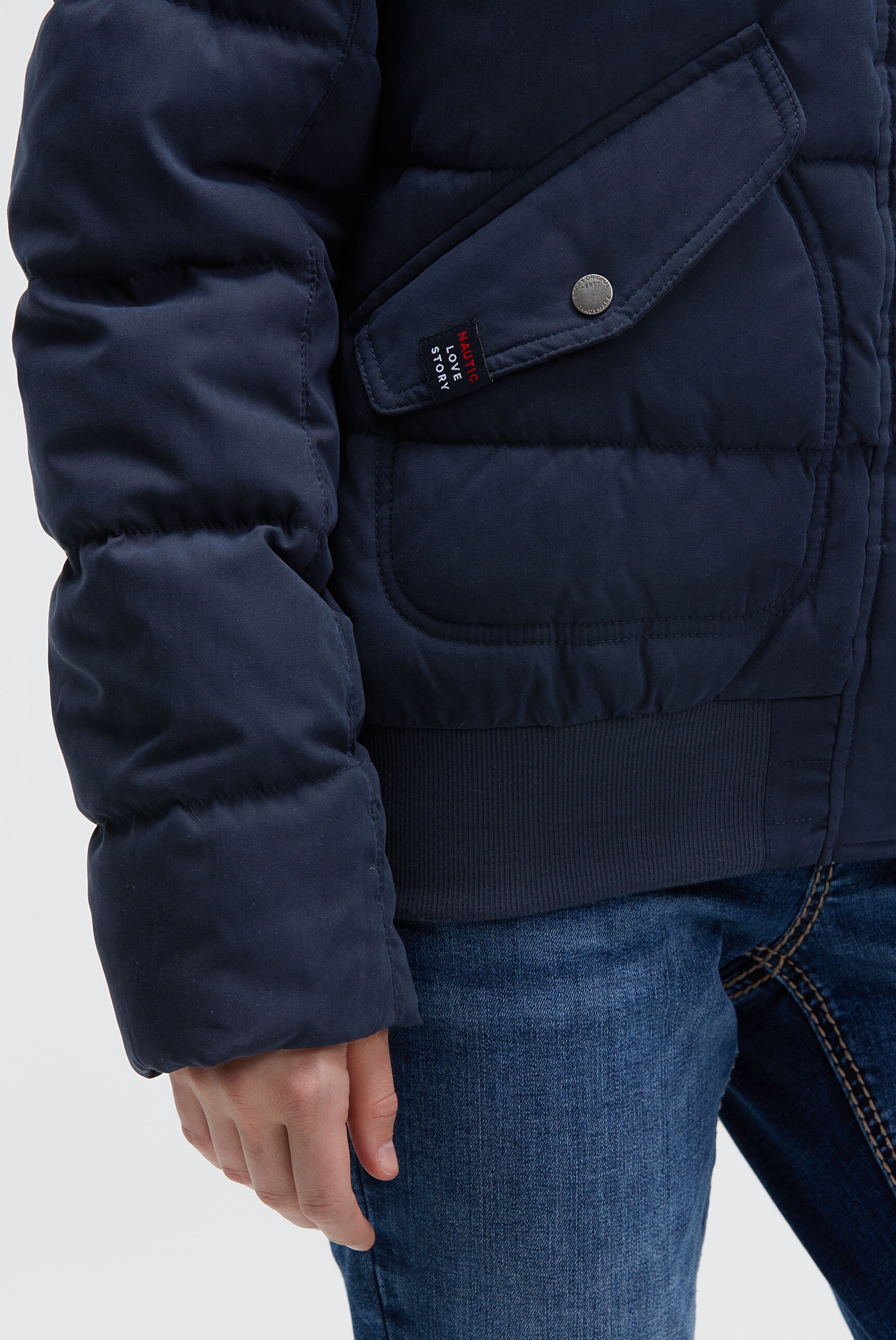 SOCCX Winterjacke mit Kapuze mit abnehmbarem Kunstfellbesatz