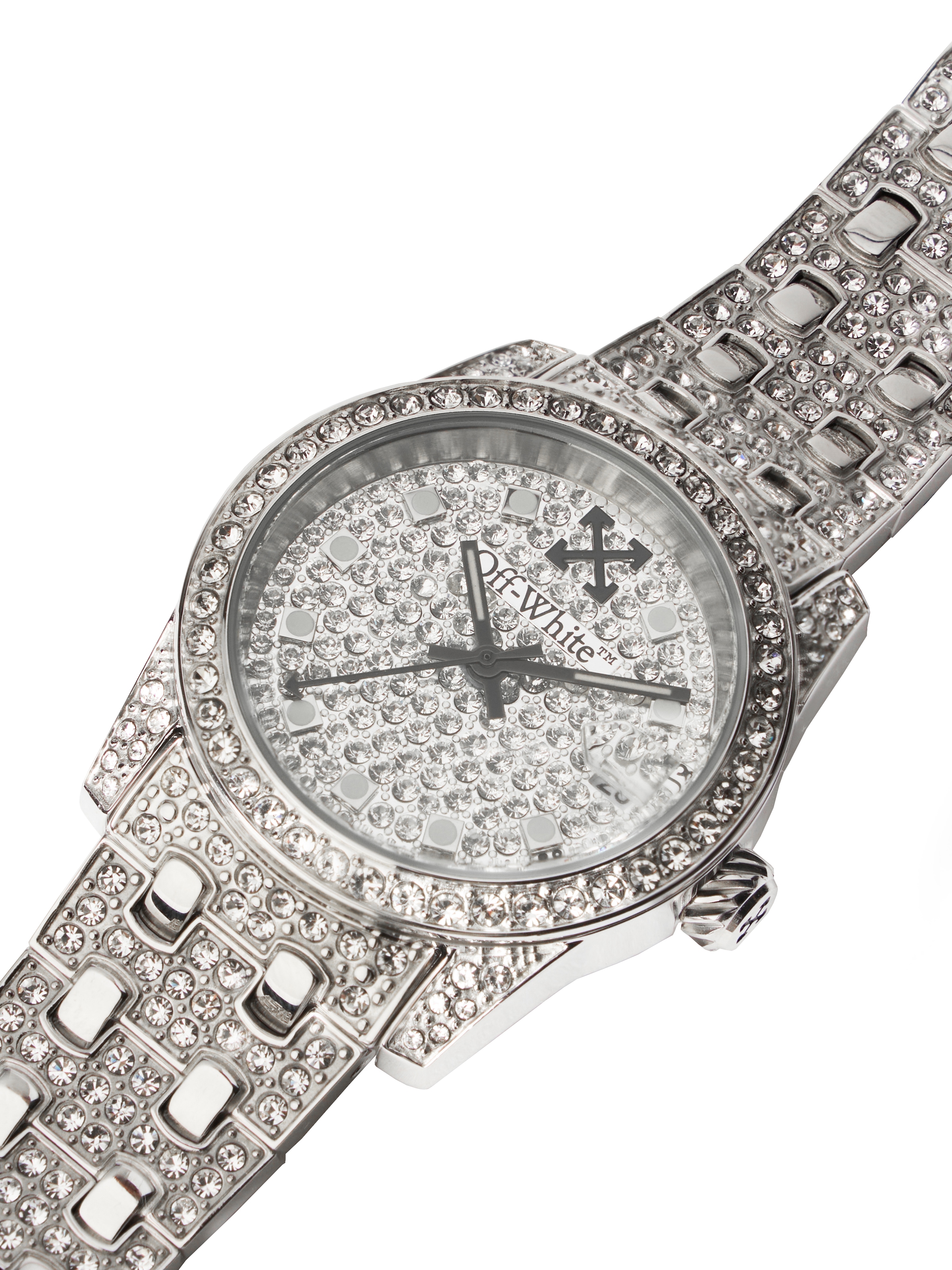 OFF-WHITE Quarzuhr »DISCREET« Armbanduhr, Damenuhr, Edelstahlarmband, analog, Tag