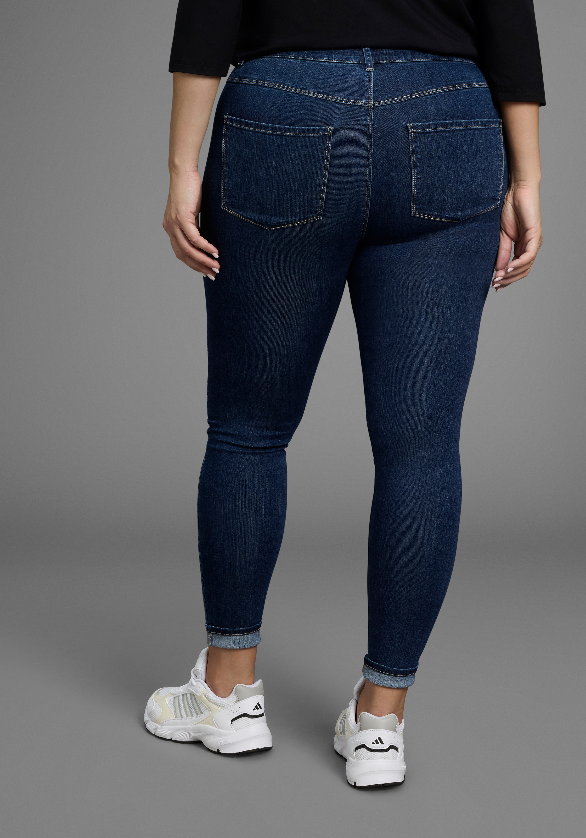 ONLY CARMAKOMA "CARTHUNDER PUSH UP REG SK JNS" günstig online kaufen