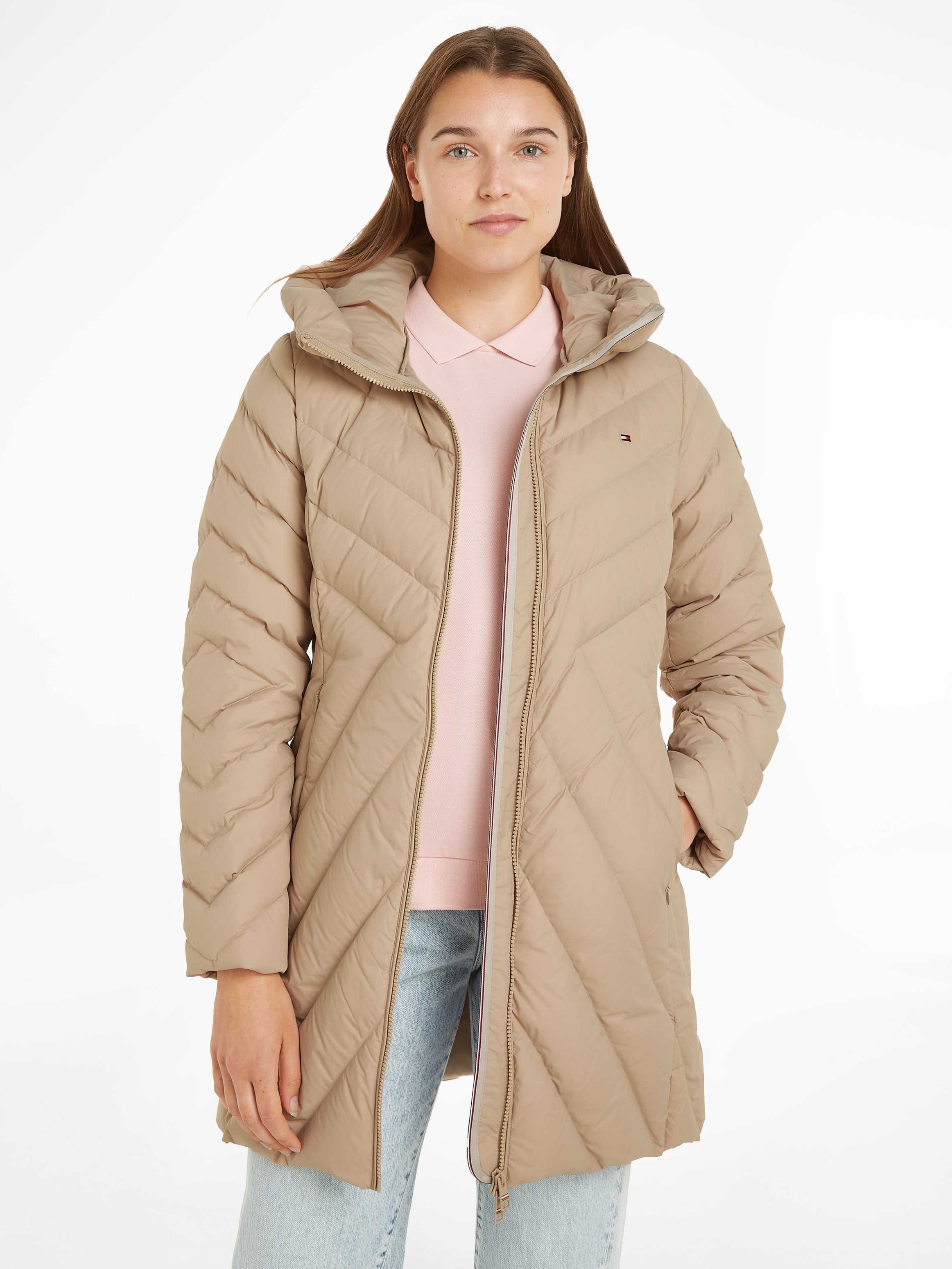 Tommy Hilfiger Steppmantel "CHEVRON MW PADDED COAT", mit mittelstarker Watt günstig online kaufen