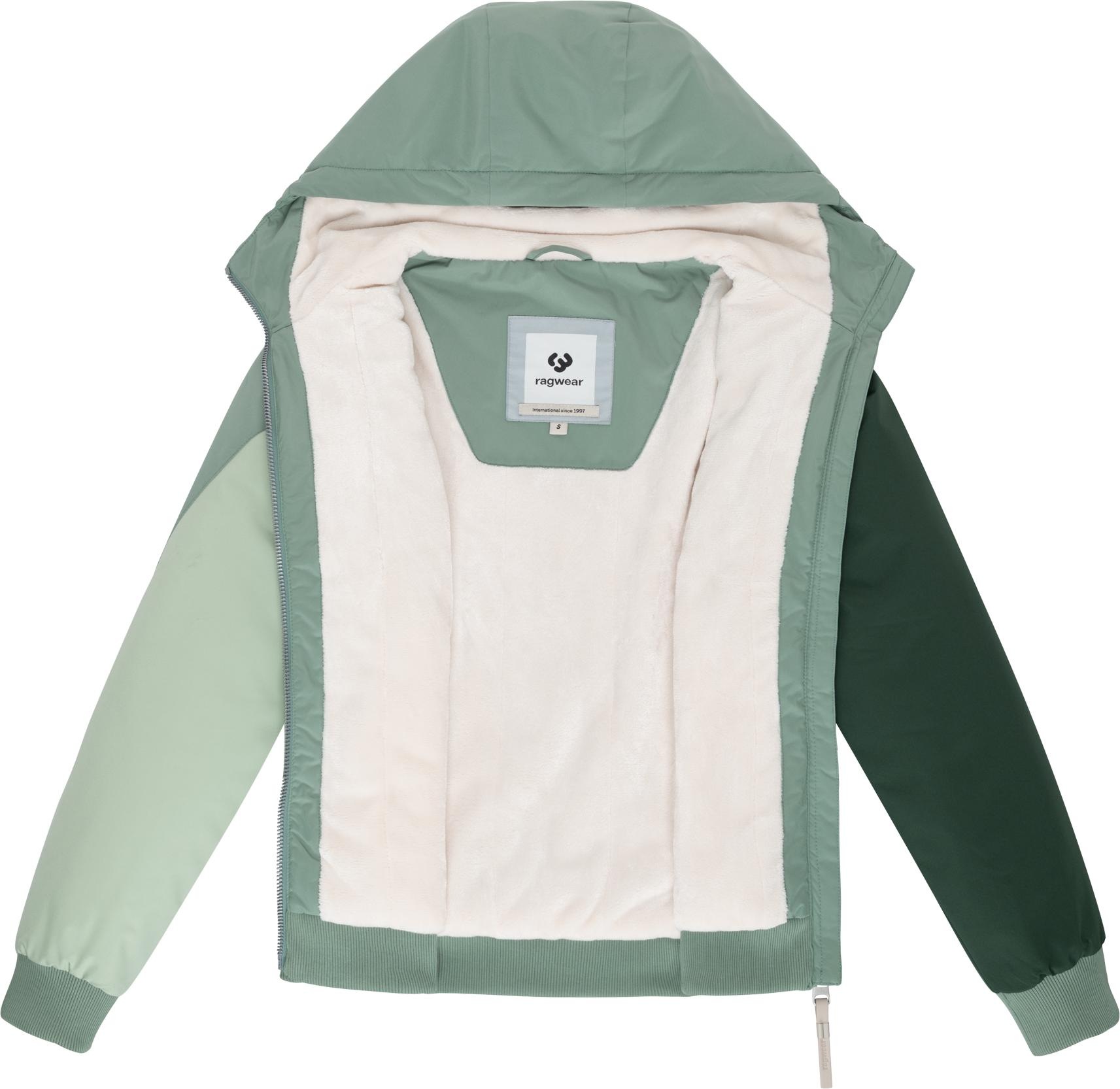 Ragwear Bomberjacke »Oggie Block Warm YOUMODO«, mit Kapuze, Wasserdichte Outdoorjacke mit Kapuze