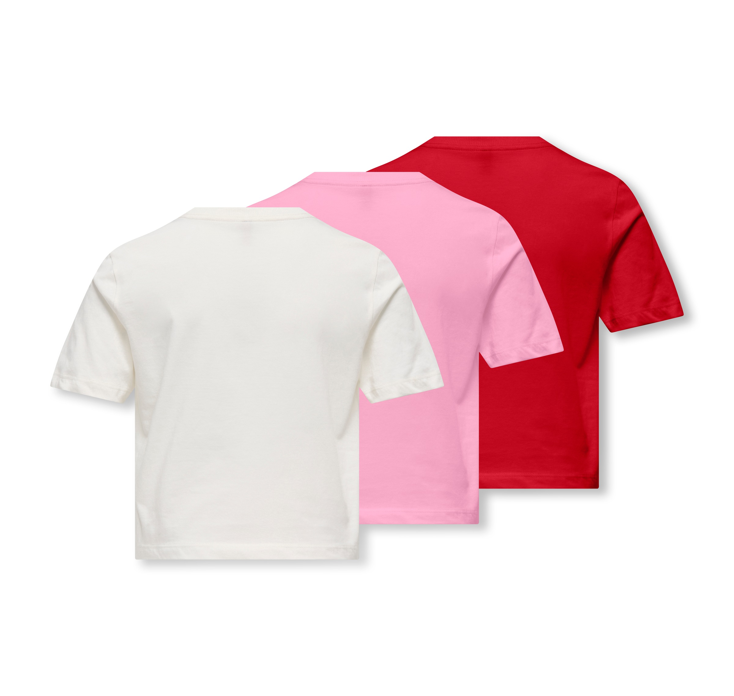 KIDS ONLY T-Shirt »KOGREX S/S PRINTED TOP JRS 3-PACK« Packung, 3 mit sommerlichen Brustmotiven