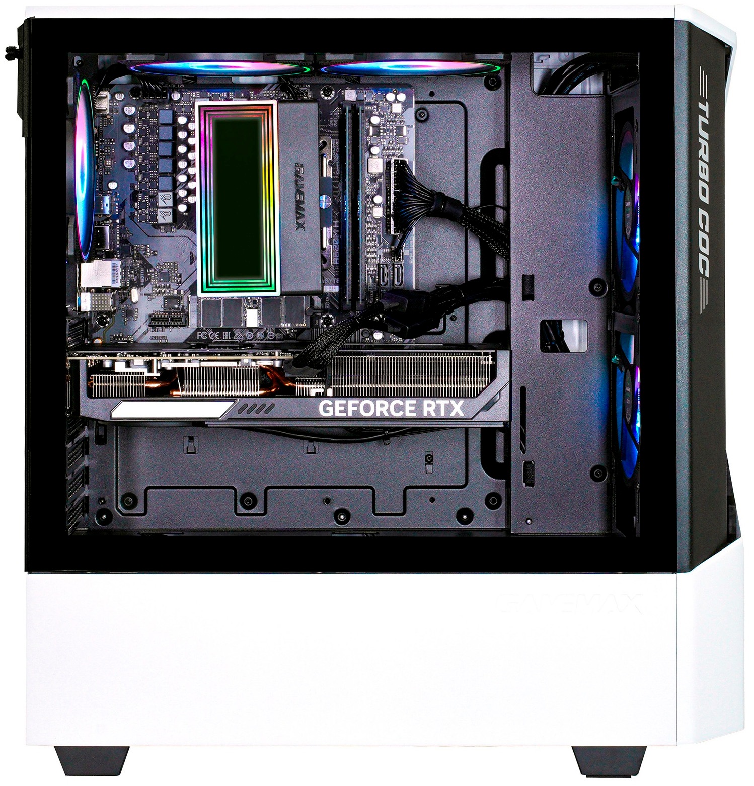 GAMEMAX Gaming-PC-Komplettsystem »MegaDeal Horizon 2912 AMD Ryzen 7 5700X 32GB 1TB SSD RTX 5060« 32 ″ AMD Ryzen 7 GeForce RTX 5060 32 GB RAM 1 GB SSD Windows 11 + MSI MAG 32C6X Curved Monitor 80cm (32")
