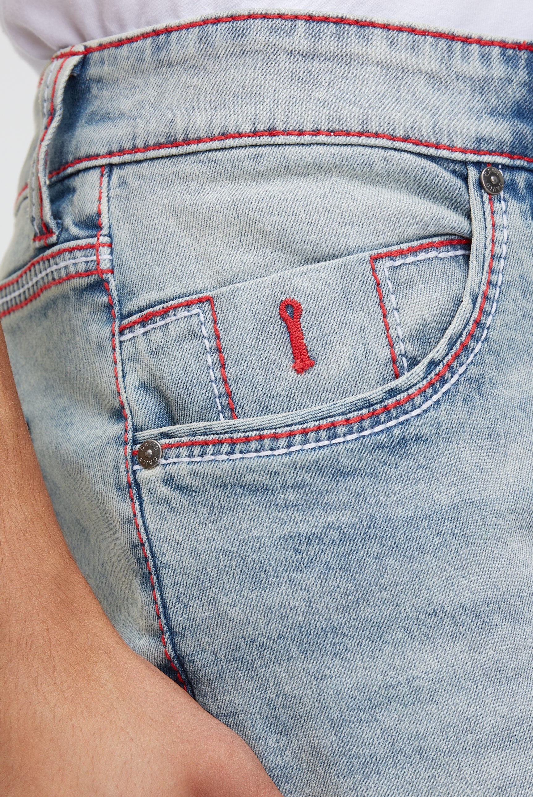 CAMP DAVID Jeansshorts mit normaler Leibhöhe