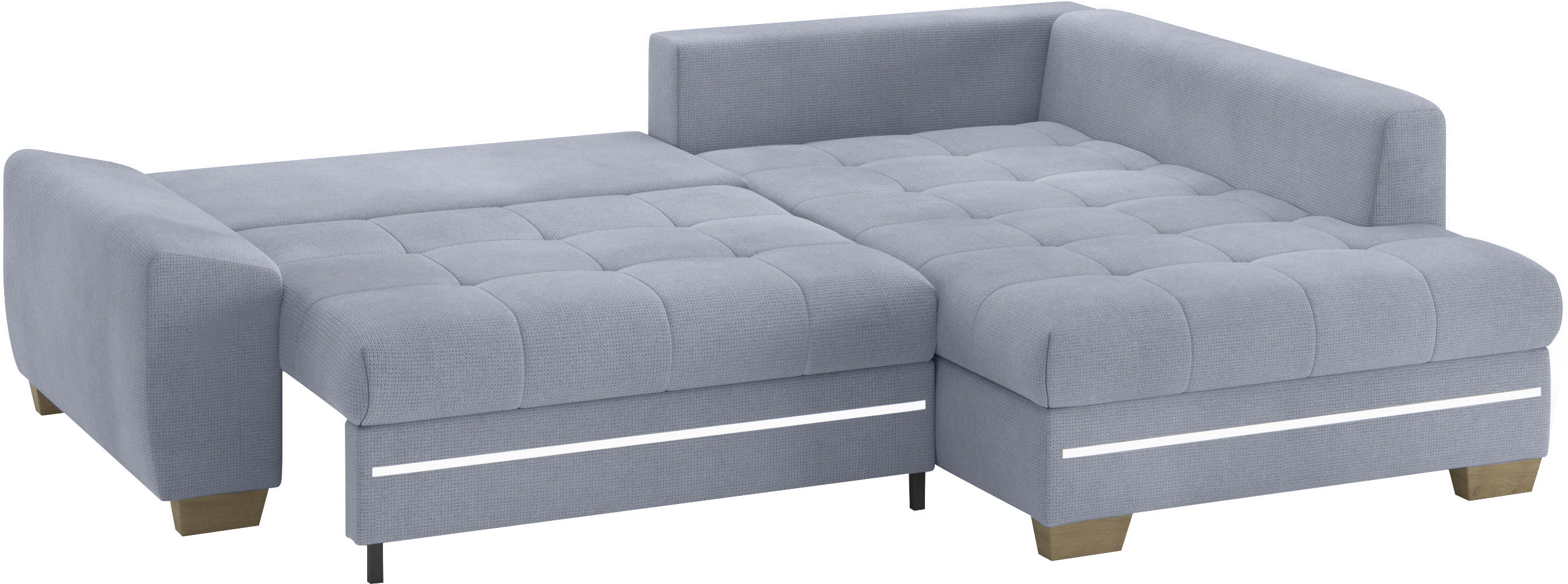 Thumbnail - Mr. Couch Ecksofa "Nikita II, L-Form", mit RGB-LED Beleuchtung, wahlweise mit Bett, Bettkasten, Kaltschaum
