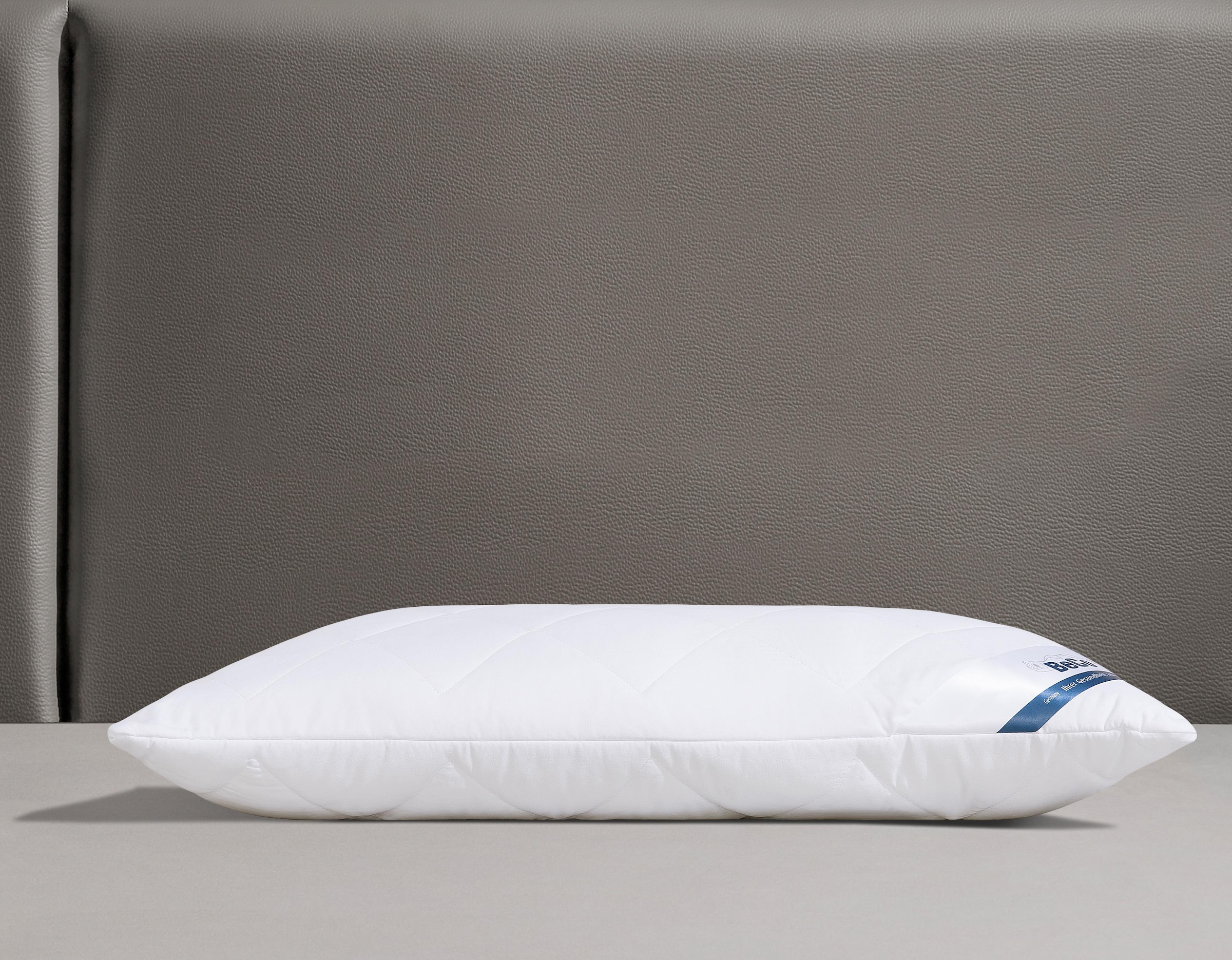 Beco Microfaserkissen »Medibett, Kopfkissen«, Füllung: Polyester, Bezug: Polyester oder Baumwolle, (1 St.), Kissen 40x80 cm, 80x80cm, Allergiker geeignet (Hausstauballergiker)