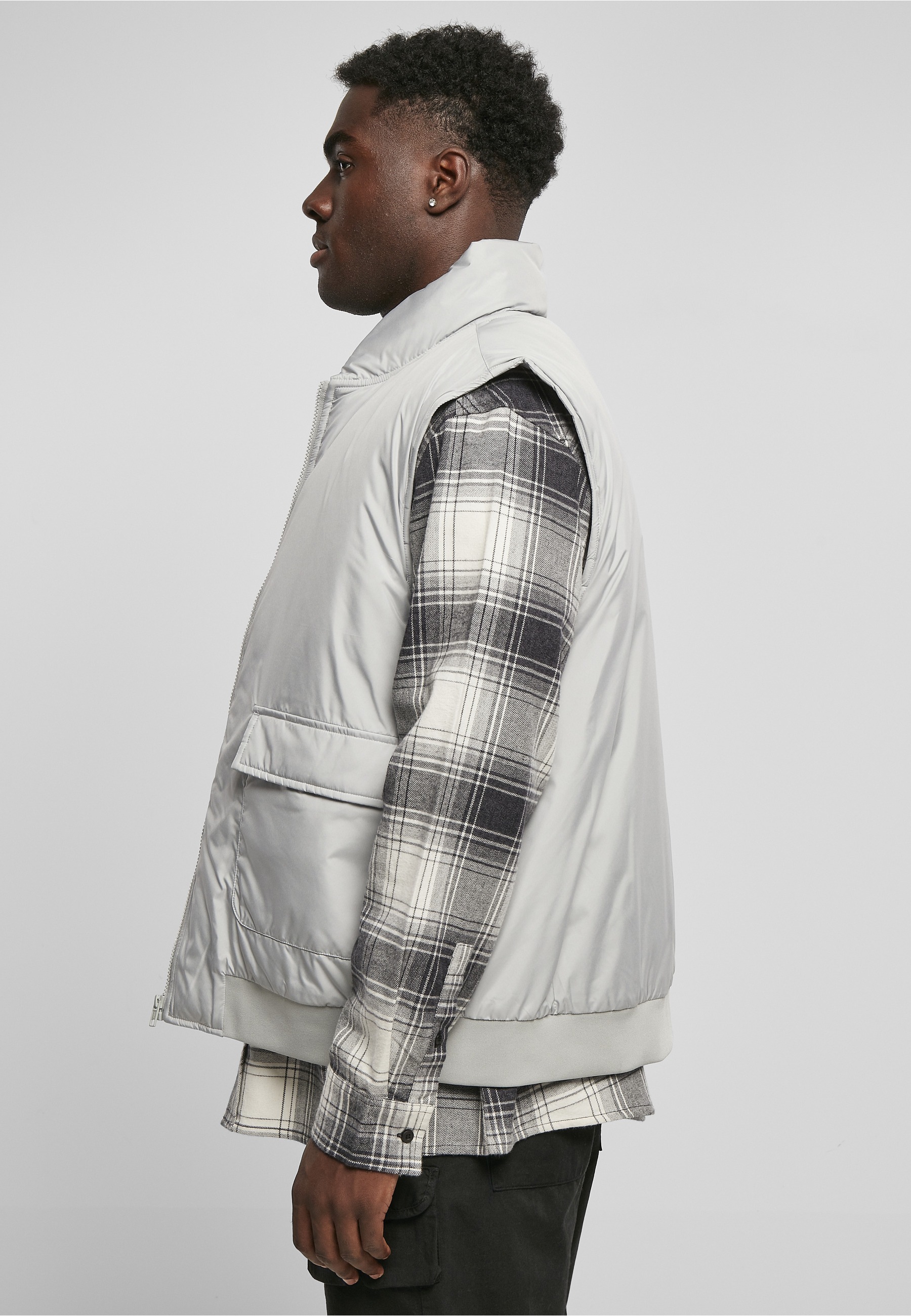 URBAN CLASSICS Jerseyweste »Urban Classics Herren Clean Puffer Vest« 1
