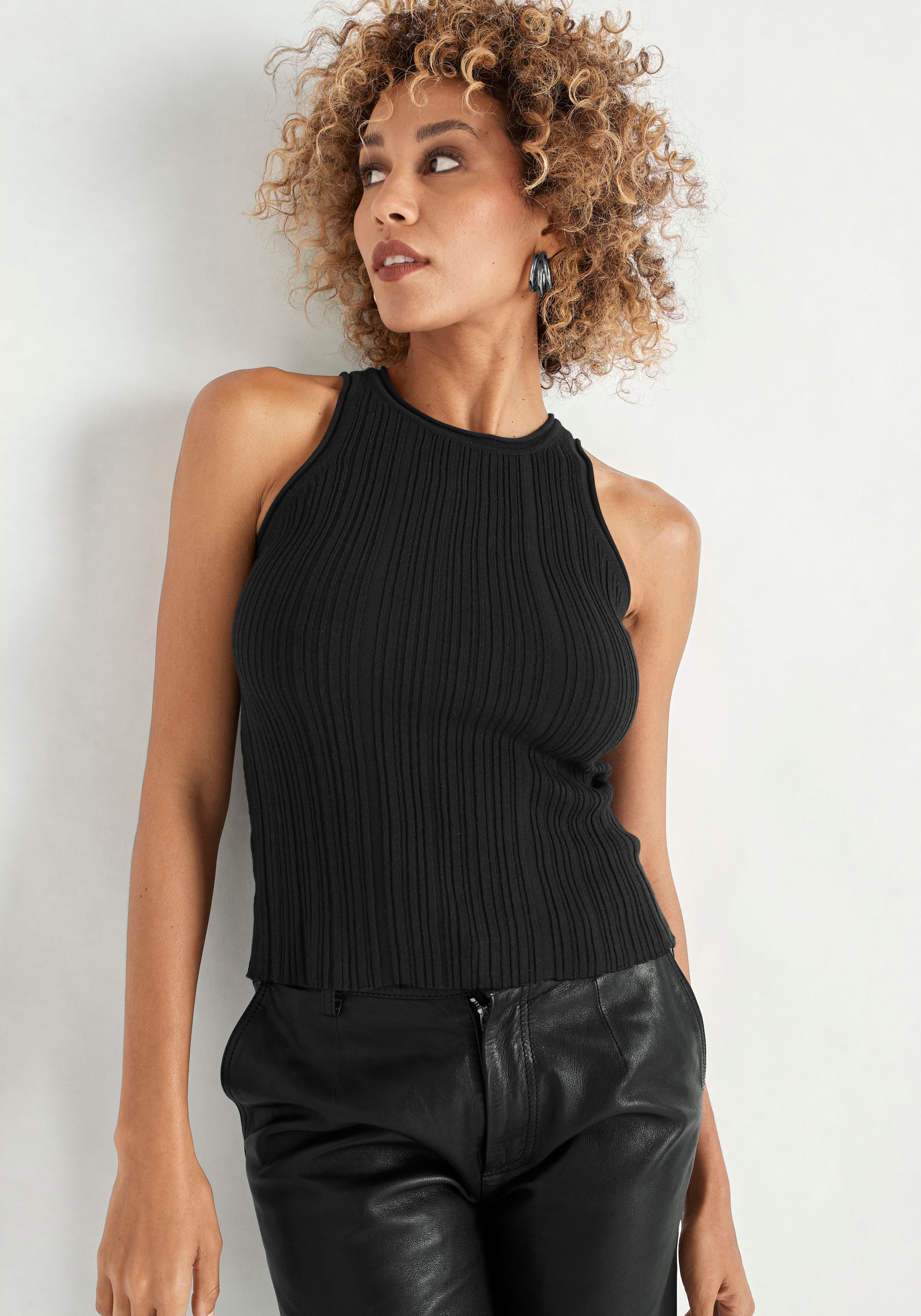 HECHTER PARIS Stricktop, mit Rundhalsausschnitt - NEUE KOLLEKTION kaufen
