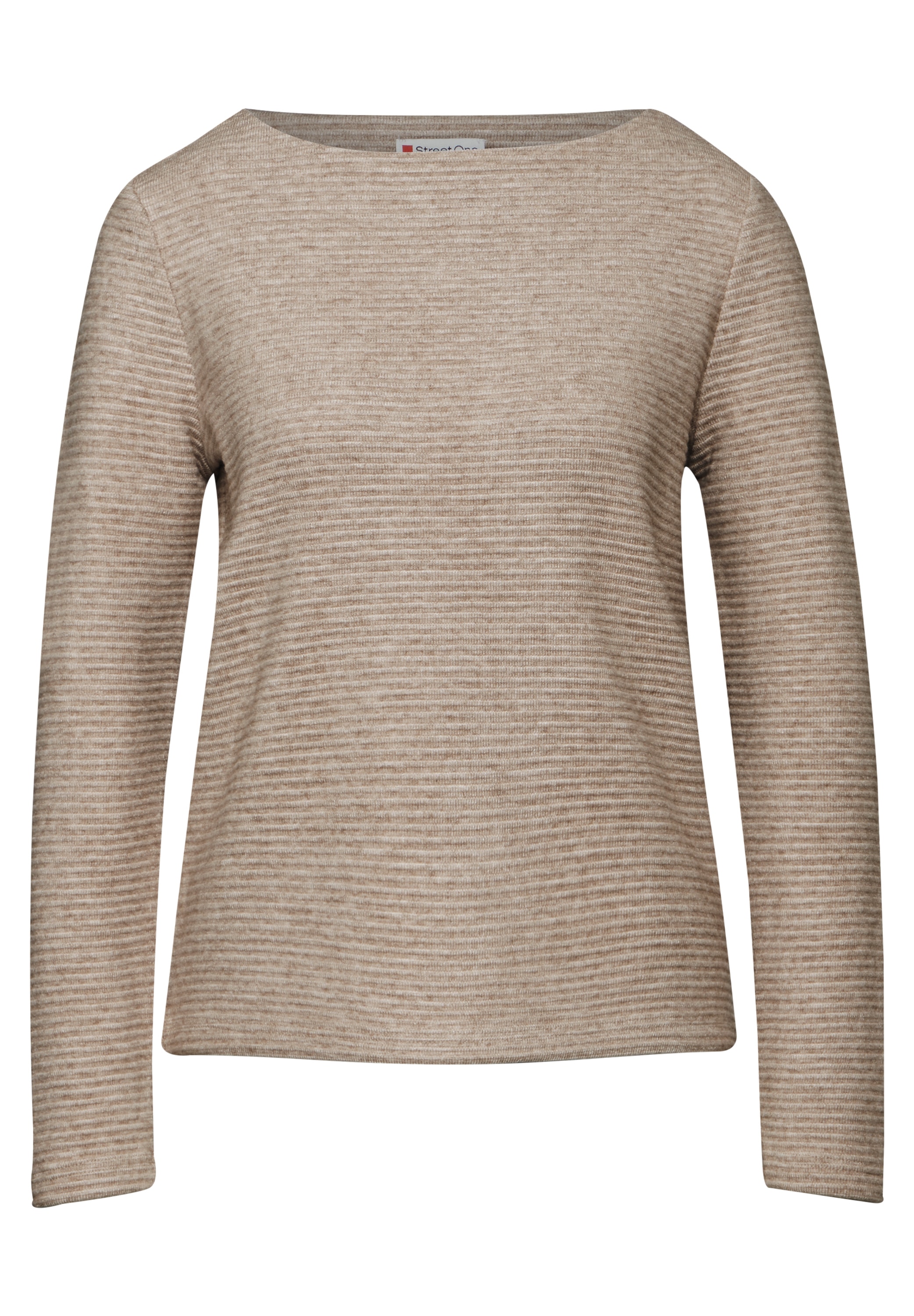 STREET ONE Langarmshirt, mit U-Boot-Ausschnitt