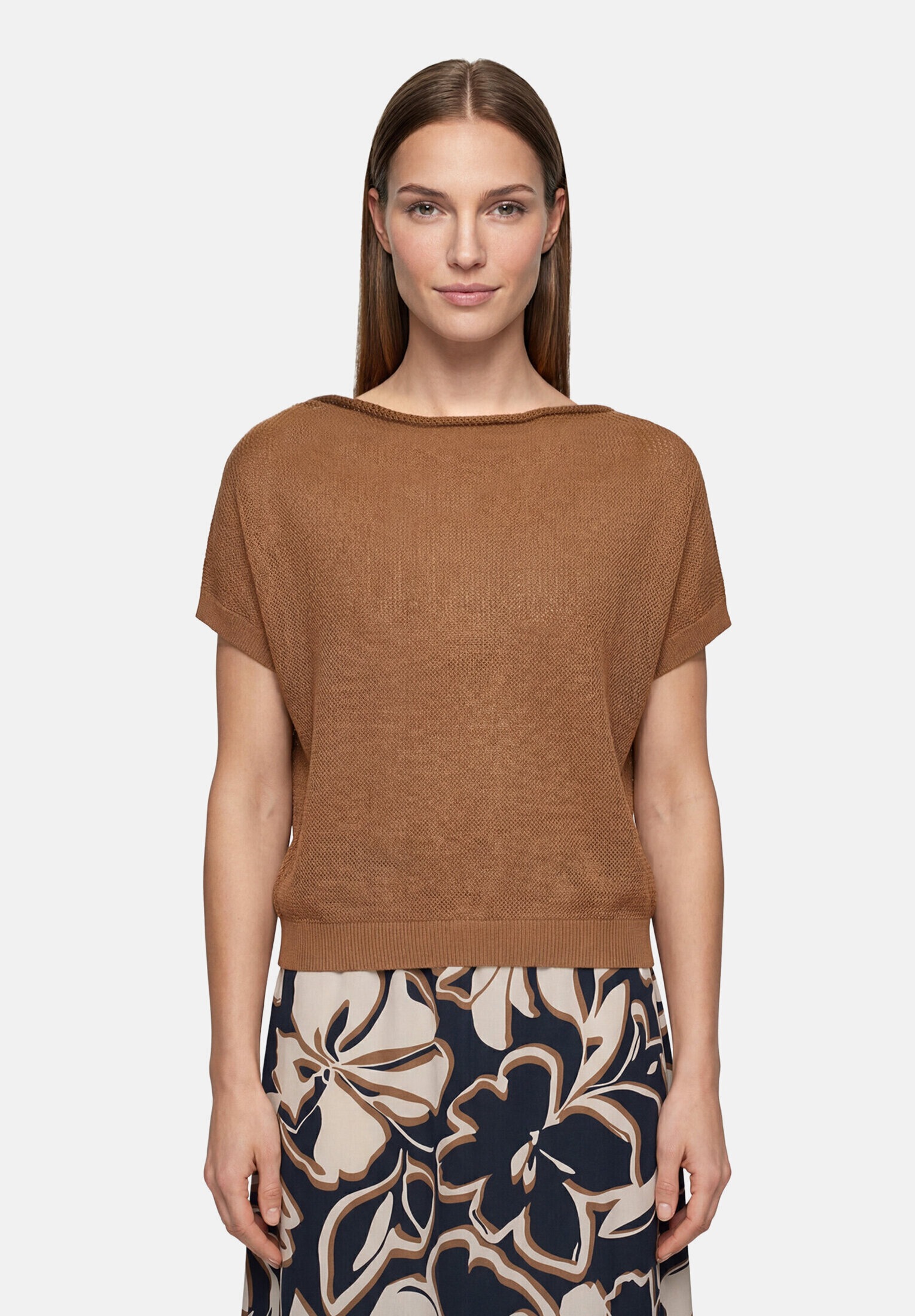Betty Barclay Stricktop »Damen mit Wasserfallausschnitt«