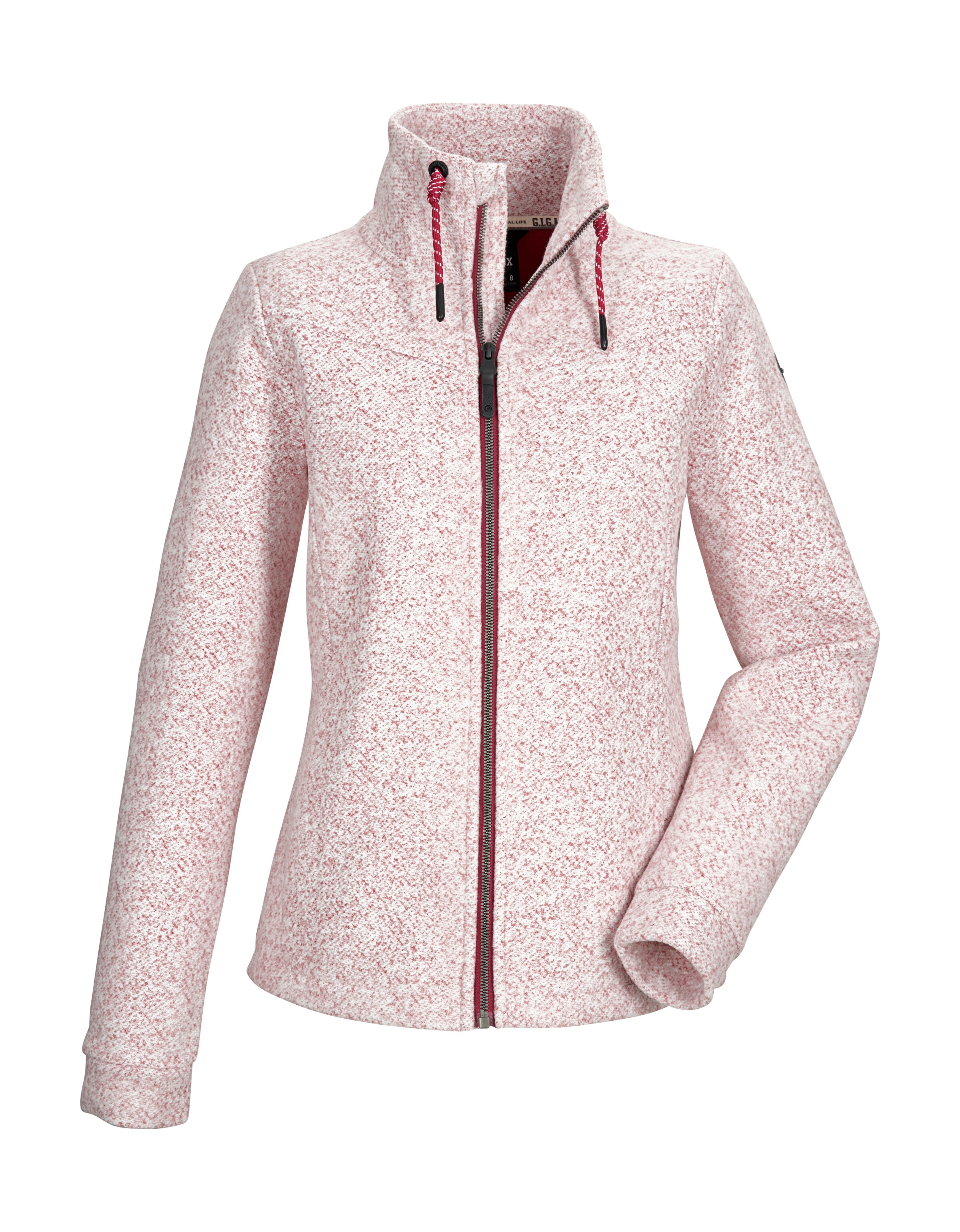 G.I.G.A. DX by killtec Fleecejacke "GW 13 WMN FLC JCKT" Leichte Strickfleecejacke mit Kordelzug-Stehkragen