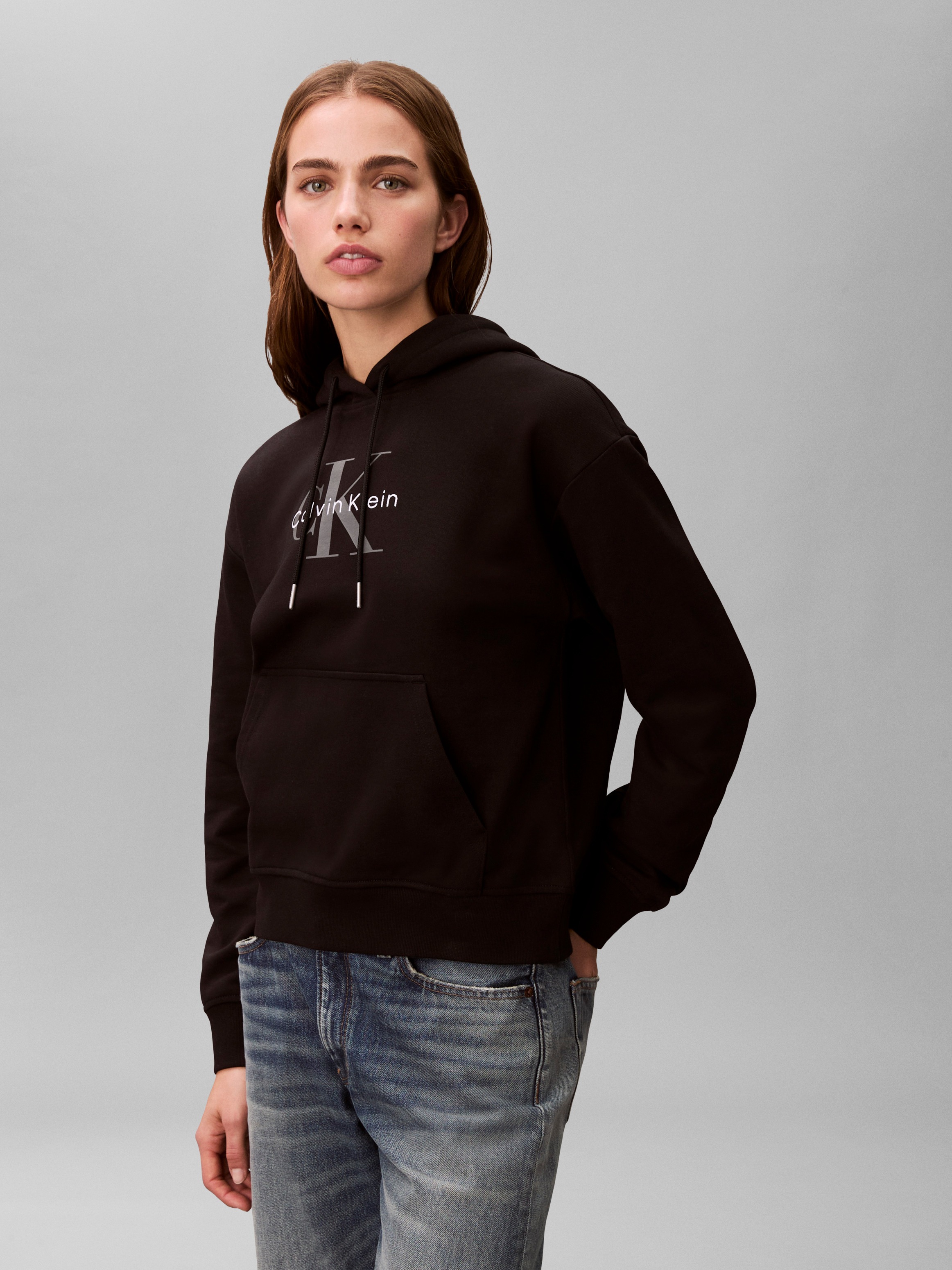 Calvin Klein Jeans Kapuzensweatshirt "MONOLOGO", Regular fit mit Kapuze und günstig online kaufen