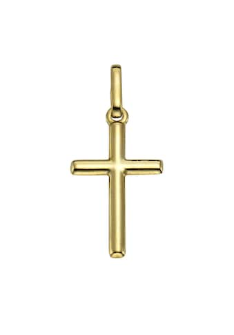 Vivance Kettenanhänger »585 Gold Motiv Kreuz«