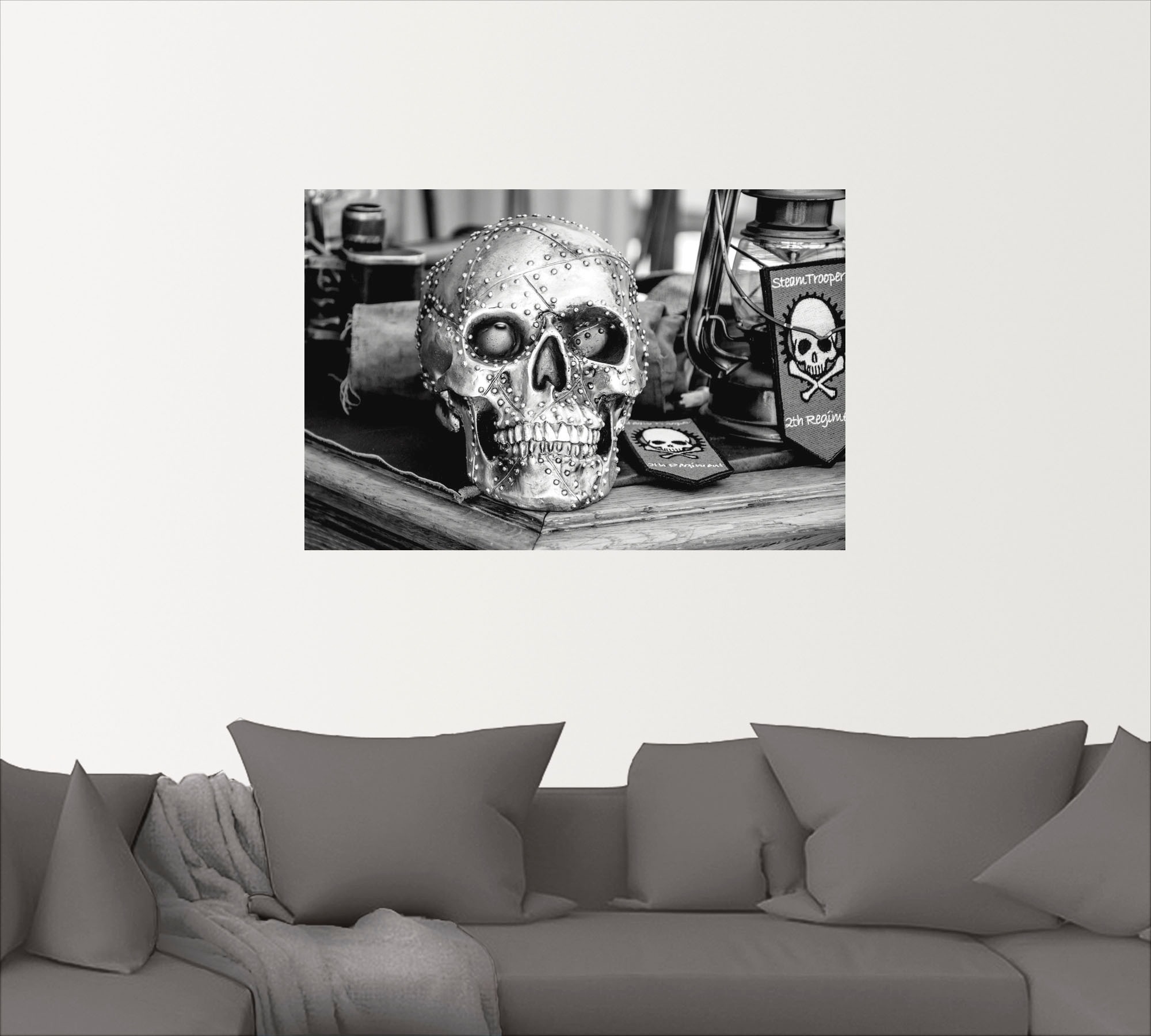 Artland Wandbild "Totenkopf", klassische Fantasie, (1 St.), als Leinwandbil günstig online kaufen