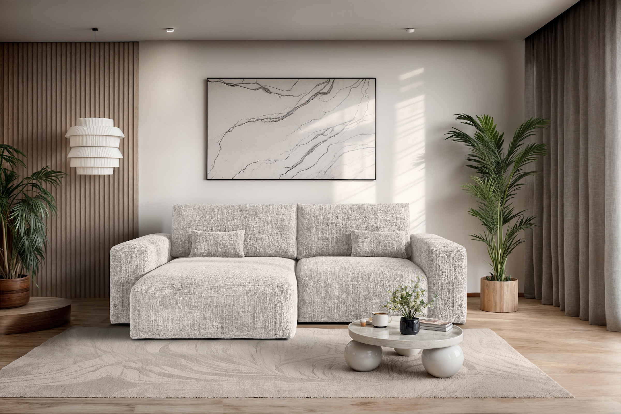 OTTO home Ecksofa "MATTS Schlafsofa mit Bettkasten, Maße B/T/H: 265/159/89 günstig online kaufen