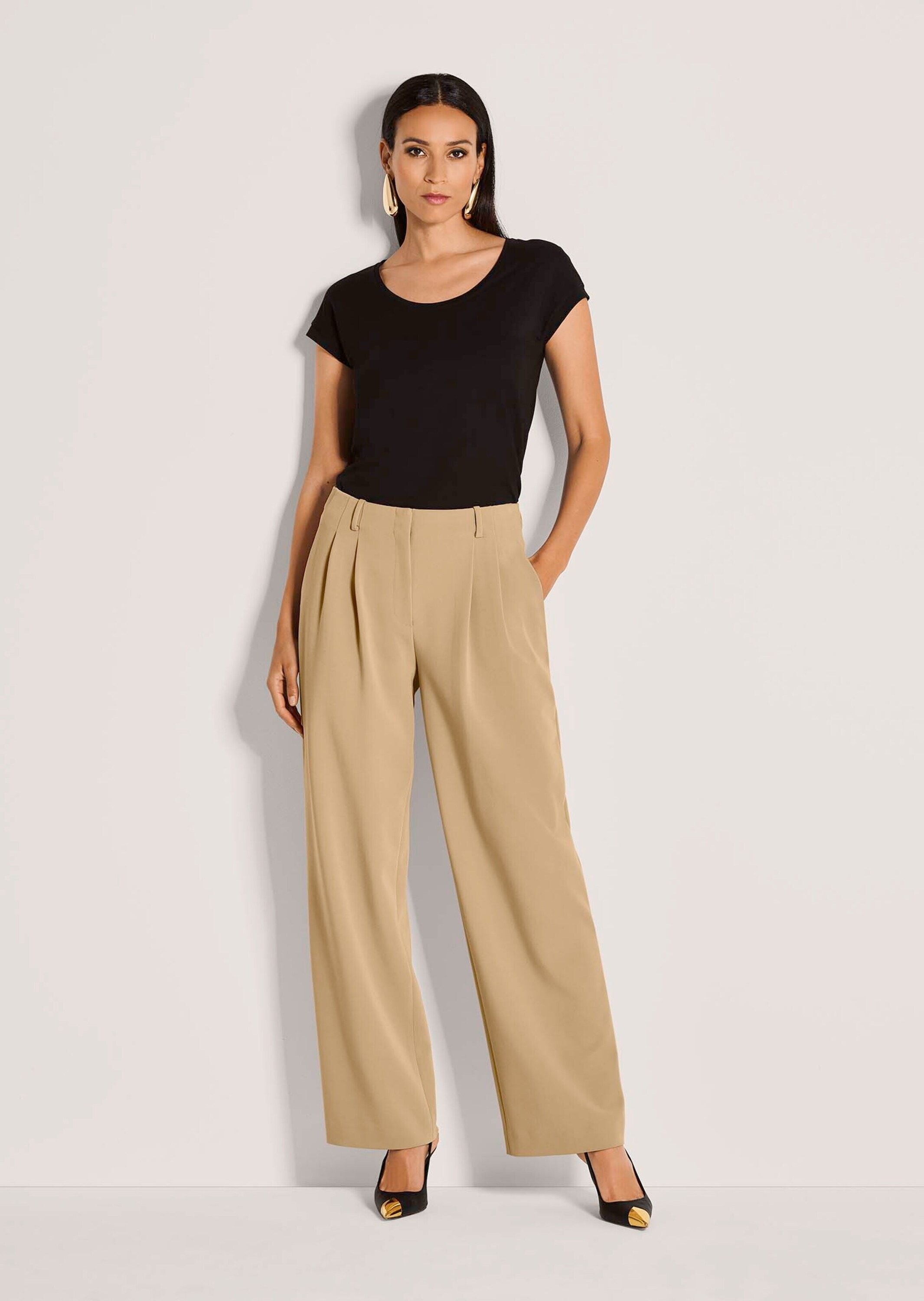 MADELEINE Bundfaltenhose "Palazzohose Palazzohose mit weitem Bein" günstig online kaufen