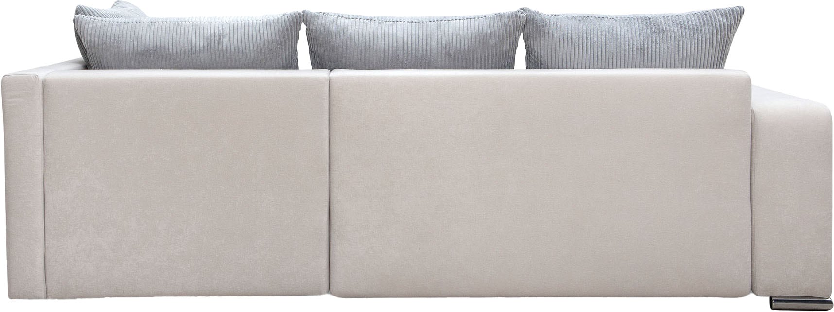 COLLECTION AB Ecksofa »John L-Form«, Regalarmlehne,Bettfunktion,Bettkasten,Ottomane beiseitig montierbar