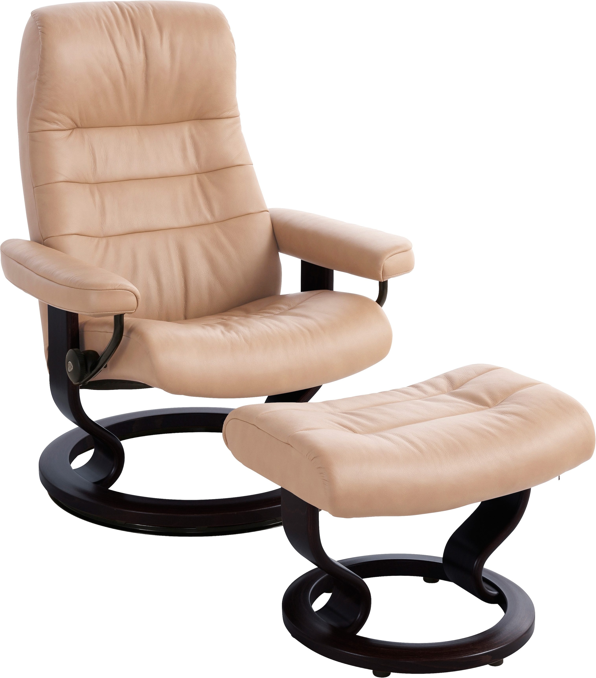 Stressless Relaxsessel "Opal", (Set, Relaxsessel mit Hocker), mit Hocker, mit Classic Base, Größe L, mit Schlaffunktion