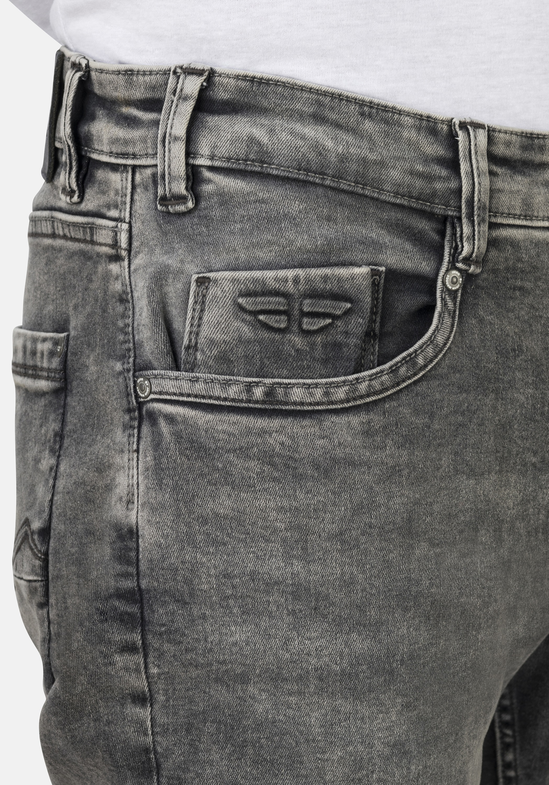 Thumbnail - HERO by John Medoox 5-Pocket-Jeans "Baxter Denim Relaxed Fit" Relaxed Fit Casual Clean Wash Denim Jeans für Herren