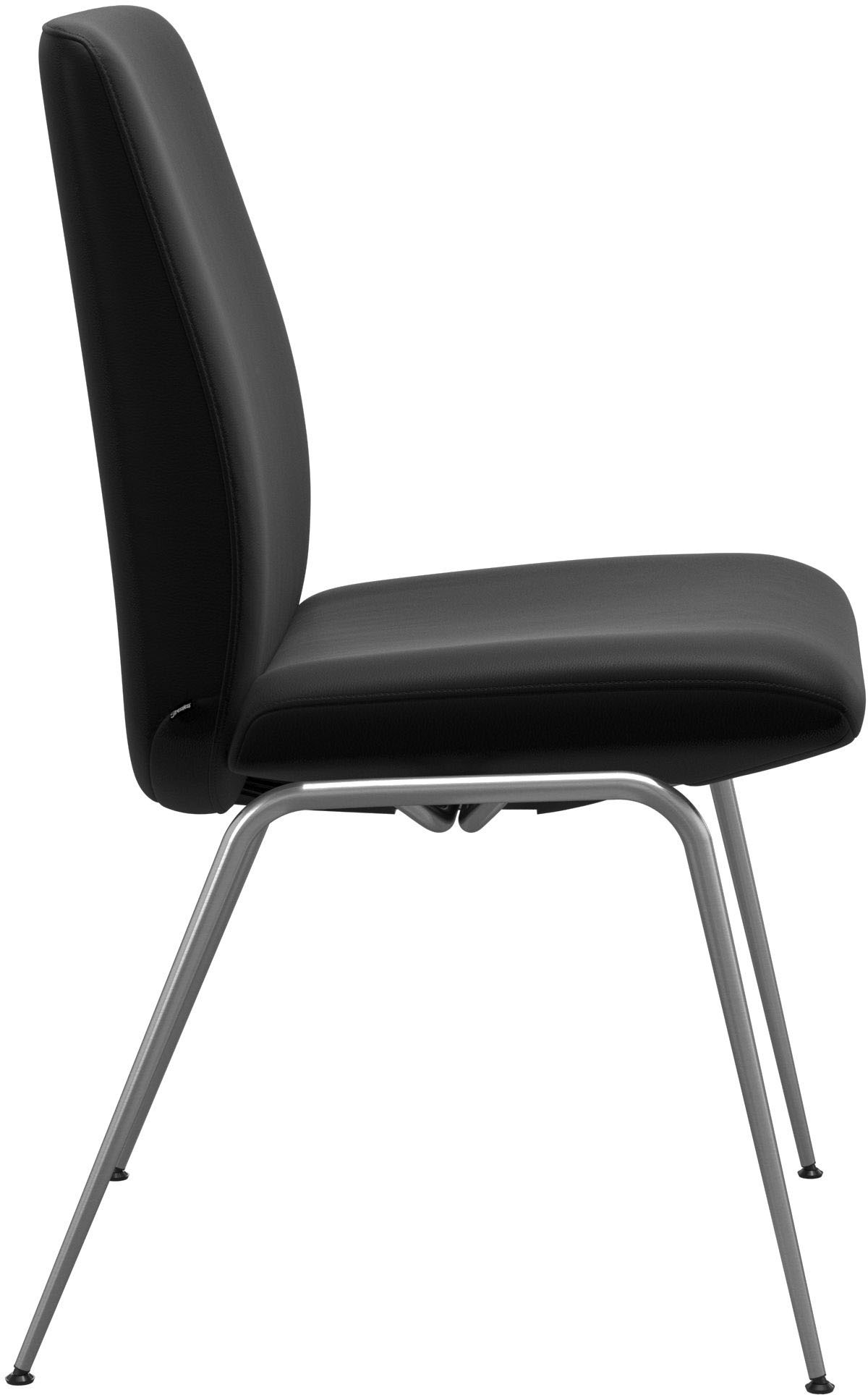 Stressless® Polsterstuhl »Laurel«, Leder BATICK, Low Back, Größe L, mit Beinen aus Stahl in Schwarz matt