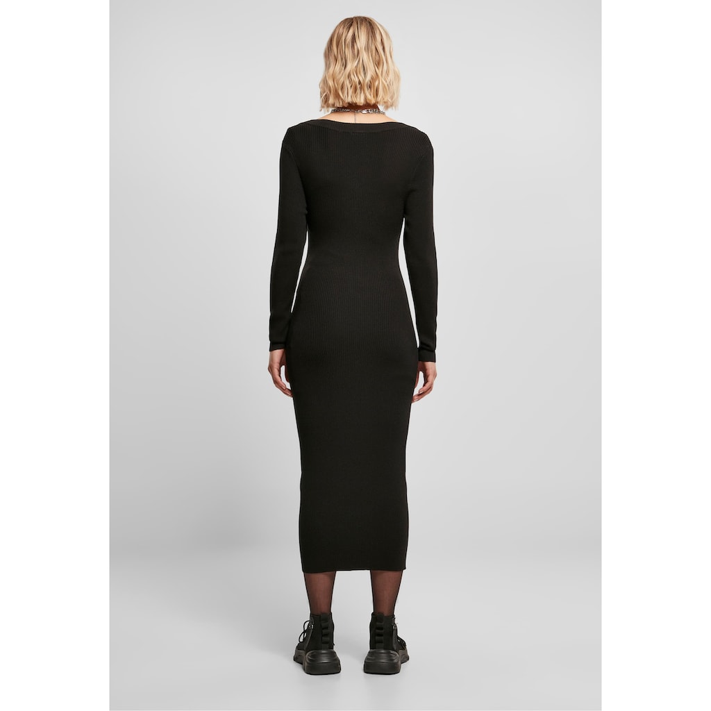 URBAN CLASSICS Shirtkleid »Urban Classics Damen Ladies Long Knit Dress«, (1 tlg.)