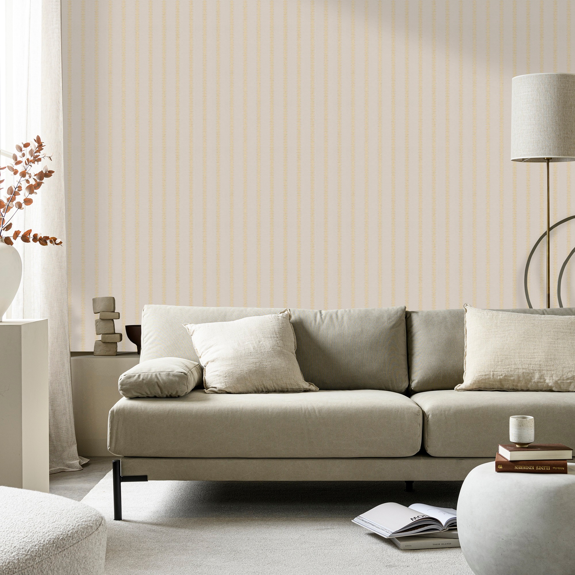 vtwonen Vliestapete "gold diamond 10mx52cm" abstrakt glatt Gold Diamond Flax 1000x53cm