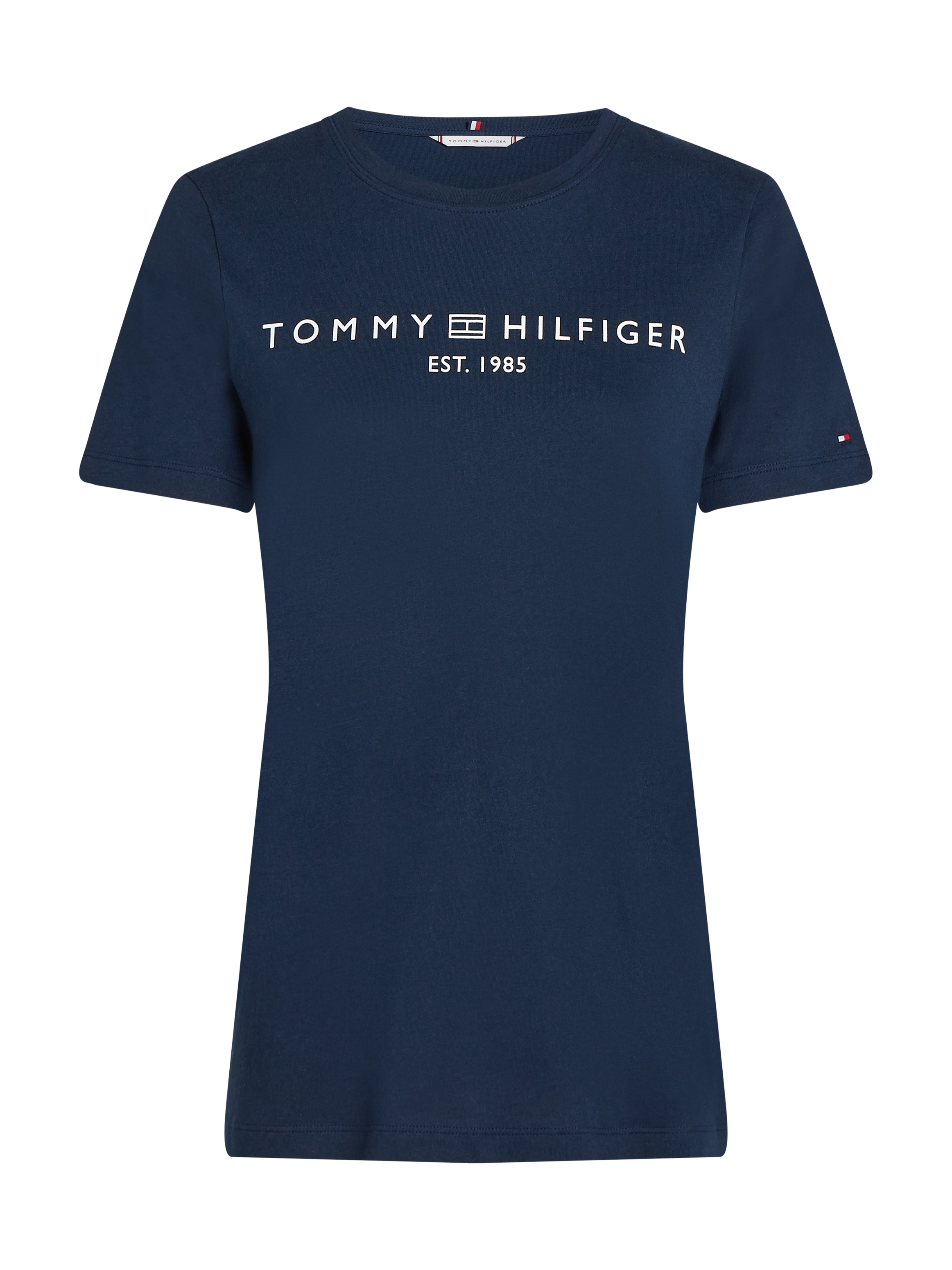 Tommy Hilfiger T-Shirt »REG CORP LOGO C-NK SS«, mit Logoschriftzug