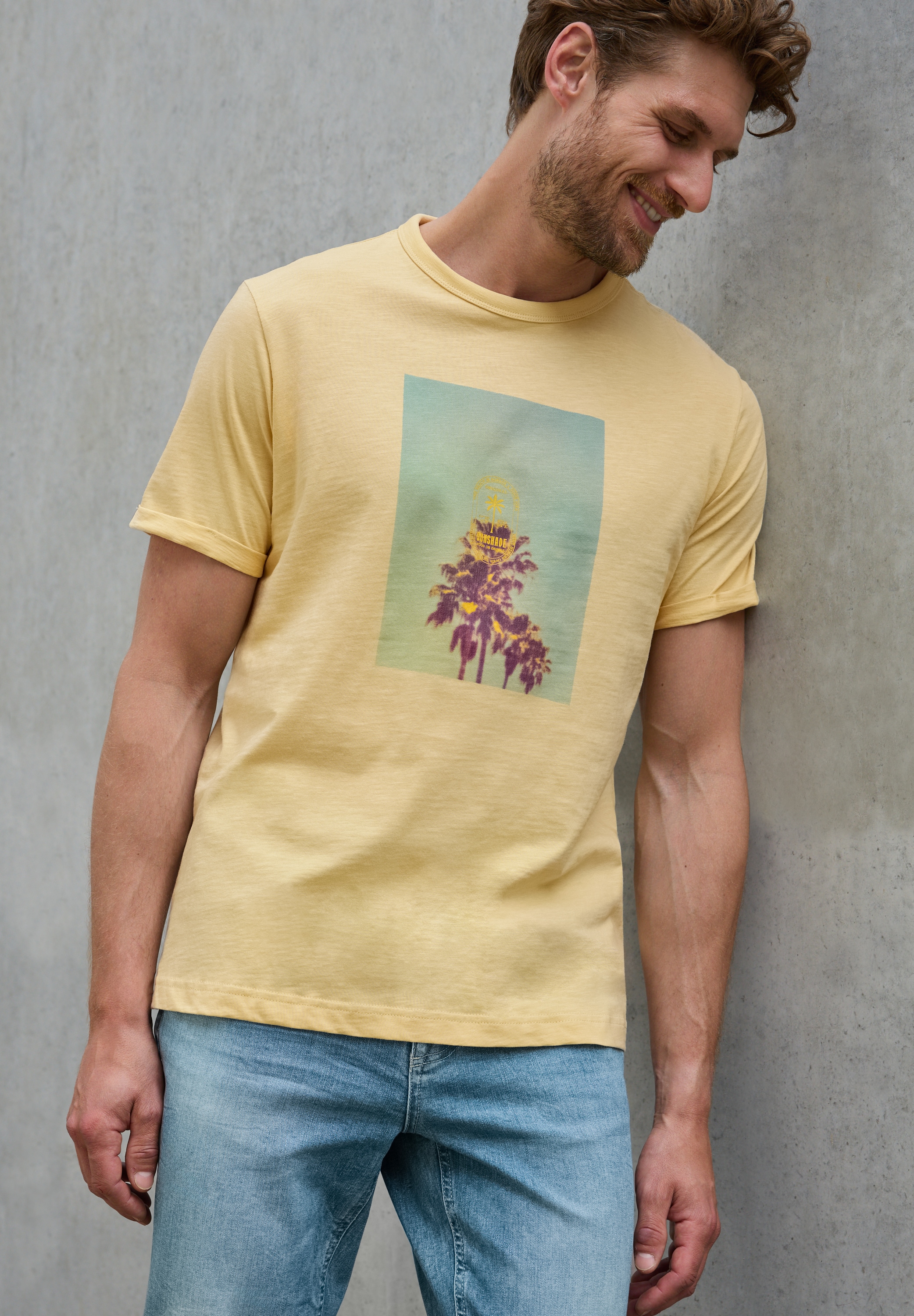 STREET ONE MEN T-Shirt aus reiner Baumwolle