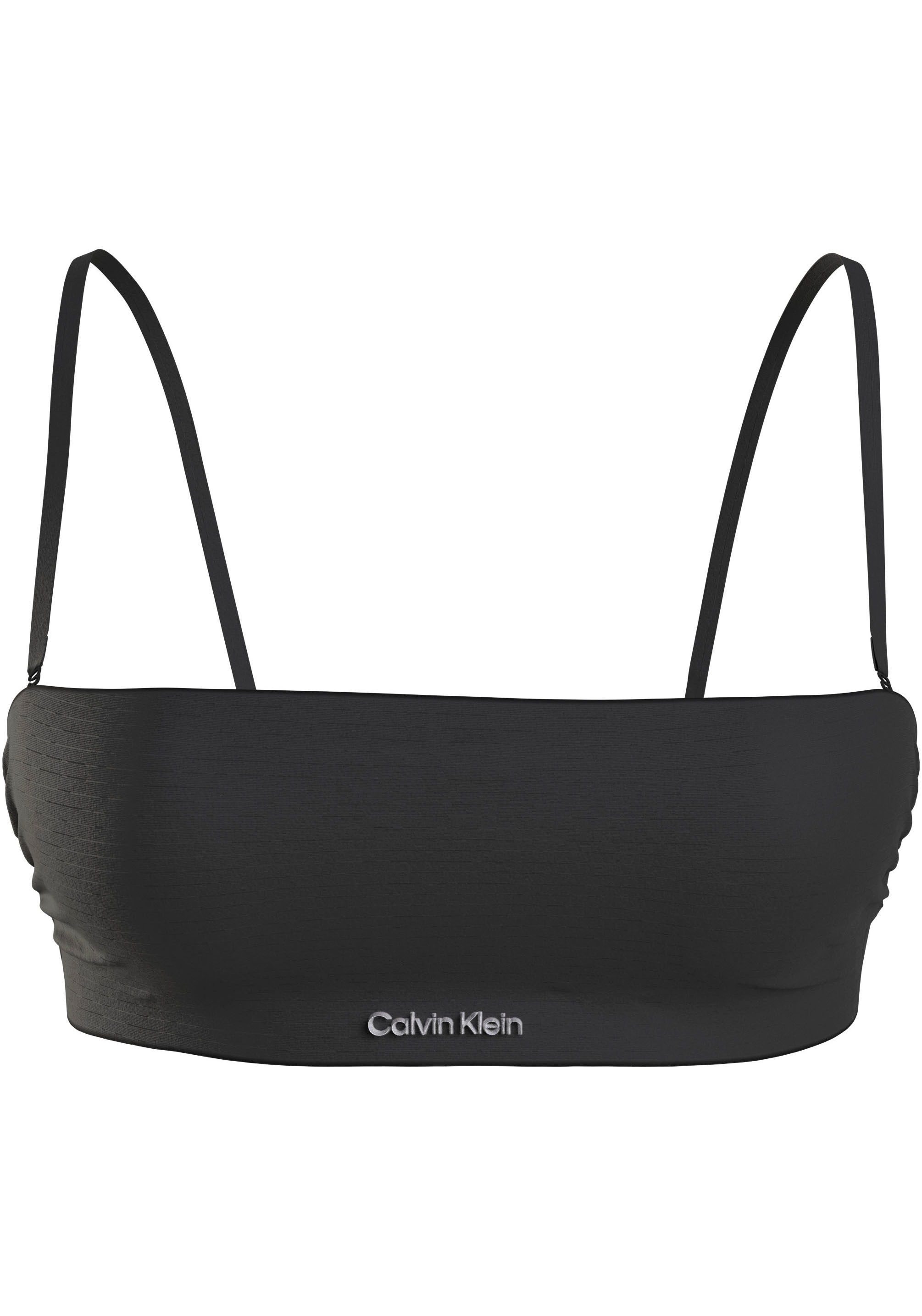 Calvin Klein Swimwear Bandeau-Bikini-Top "BANDEAU-RP", mit Streifenstruktur