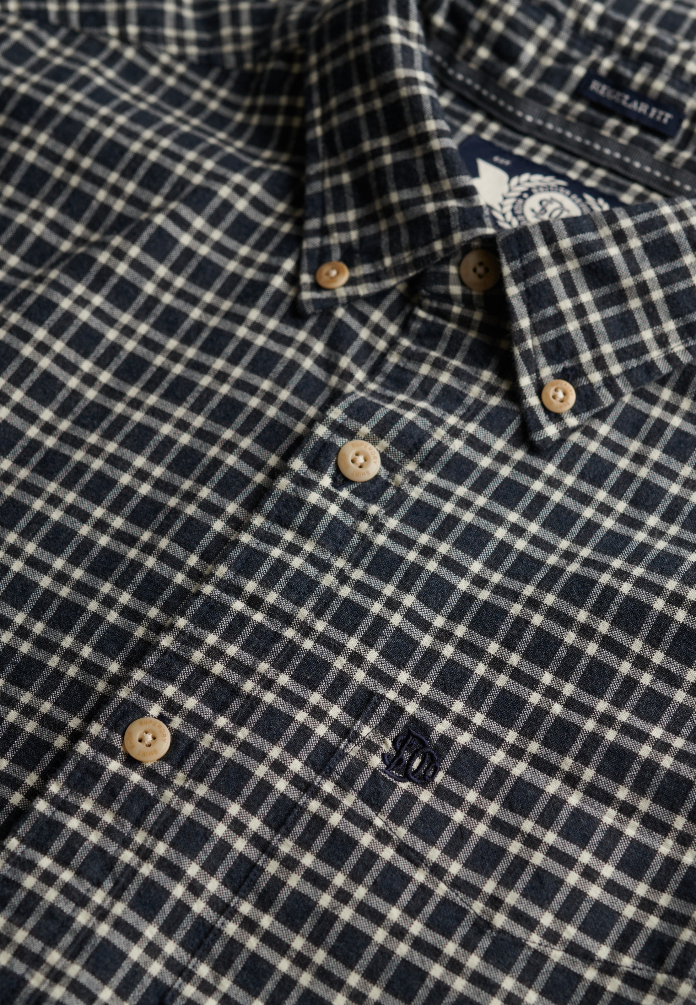 Superdry Langarmhemd »PREMIUM CHECK OXFORD SHIRT«