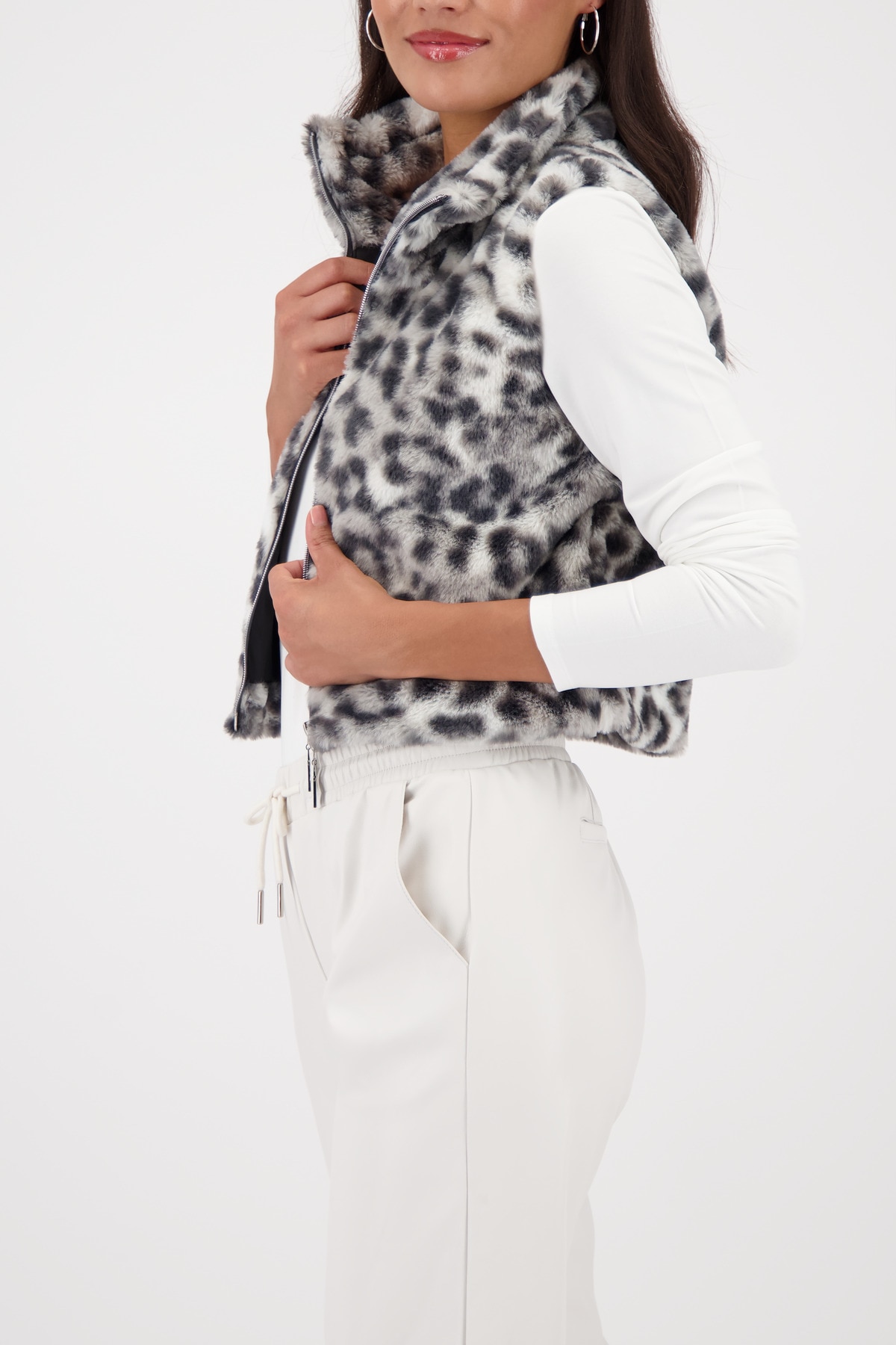 Monari Fellimitatweste »Weste fake fur Leo«